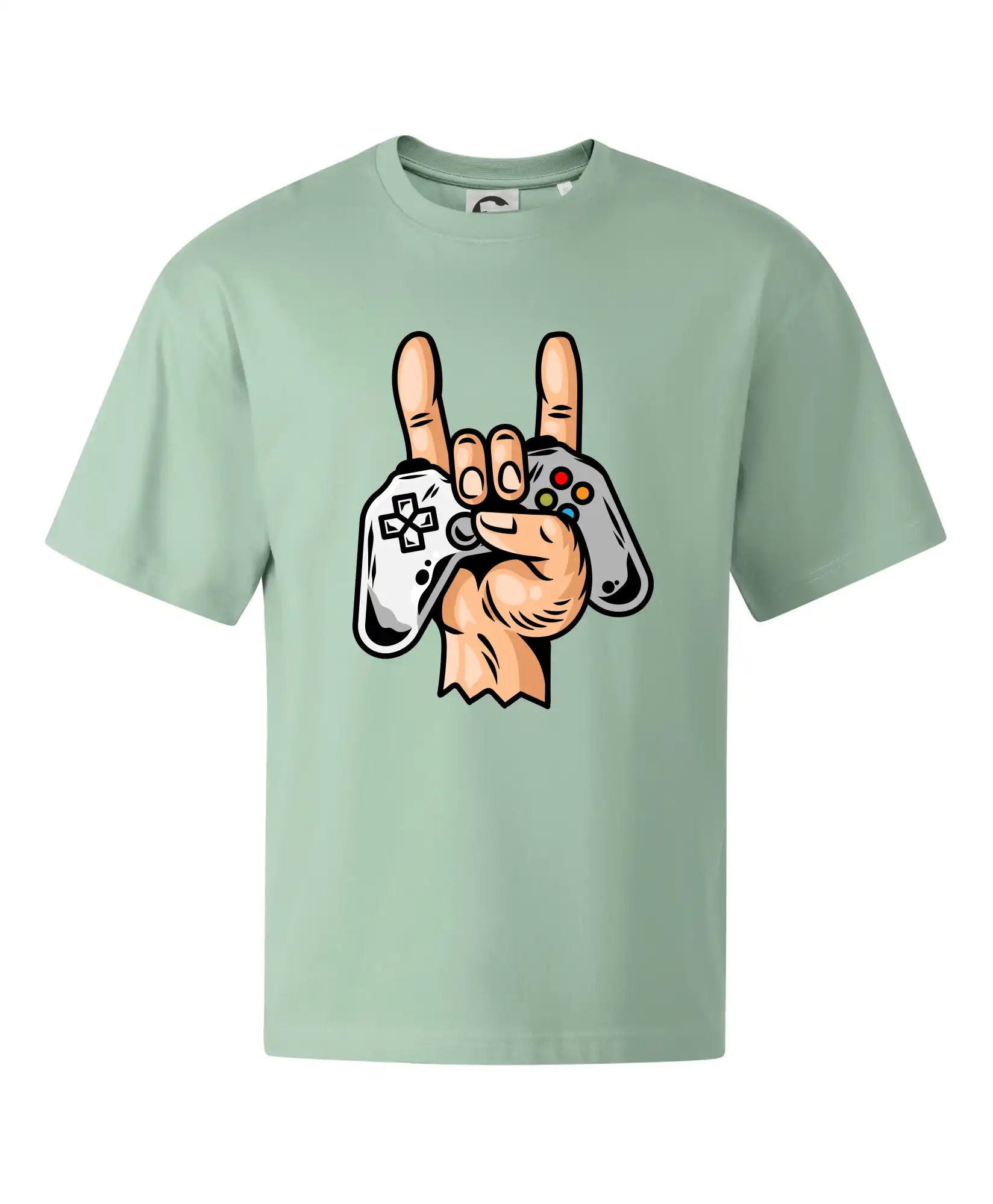 Tričká pre ajťákov - Gamer - gamepad paroháč - Stage unisex - OVERSIZE