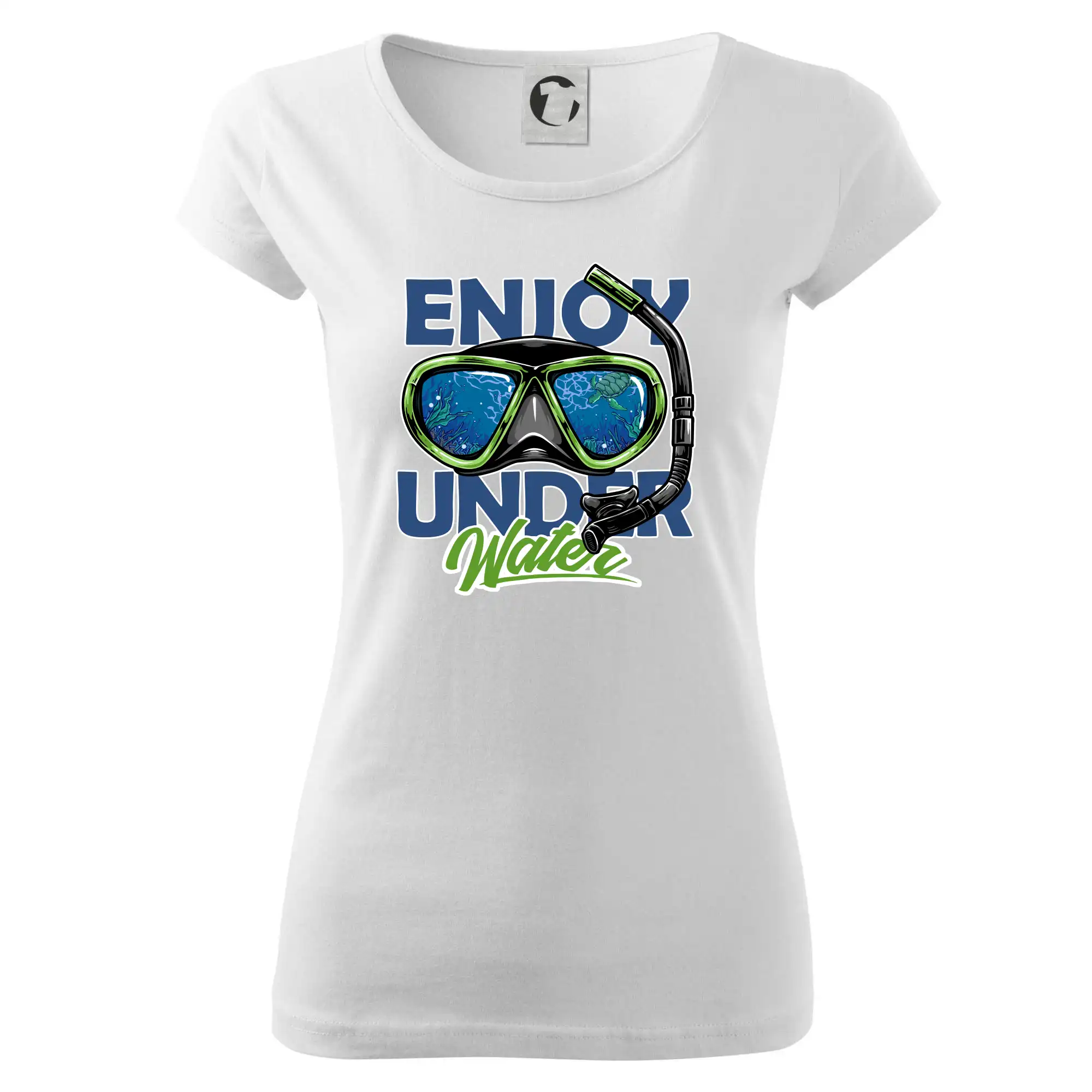 Potápačské tričká - Enjoy Under Water - Dámske tričko Pure