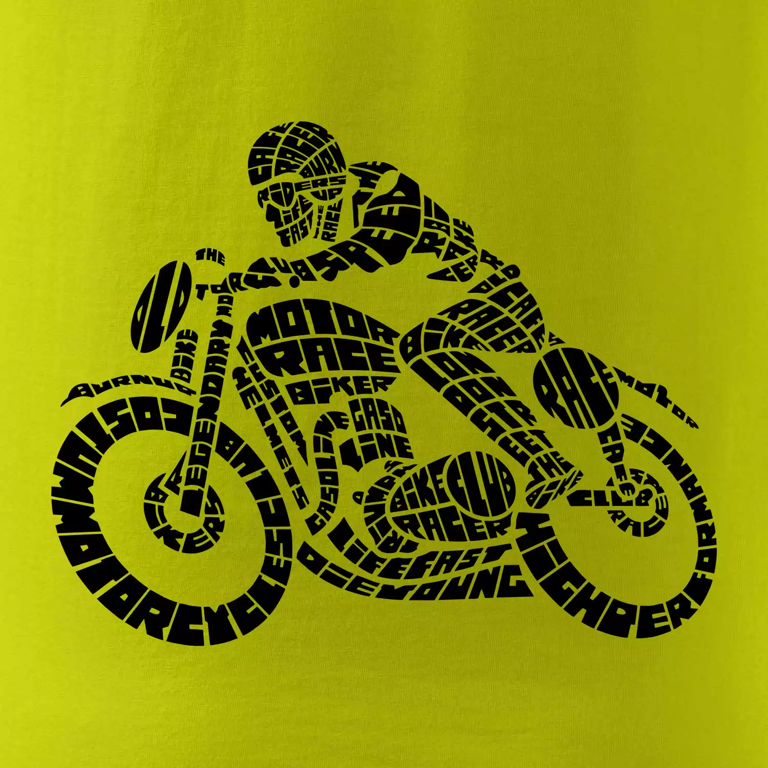 Motorkář nápisy