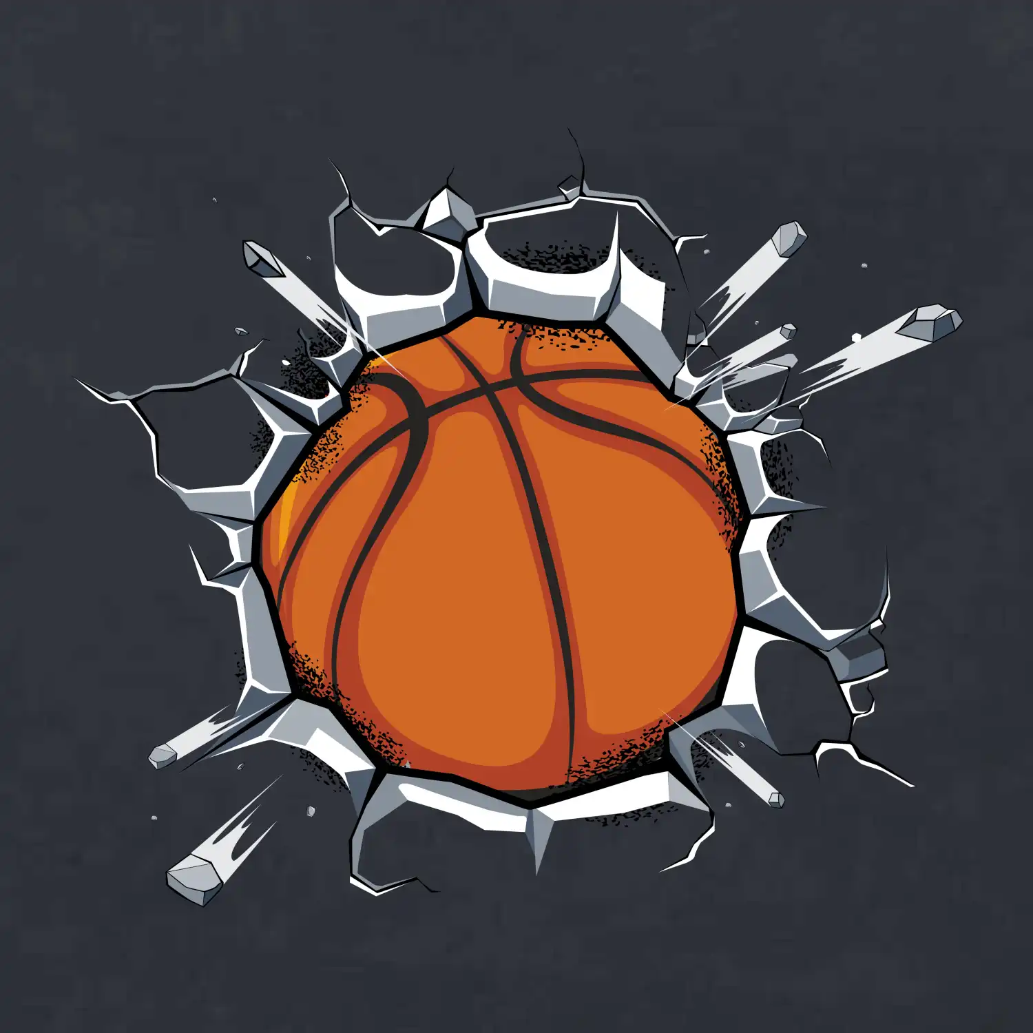 Basketbal míč v triku