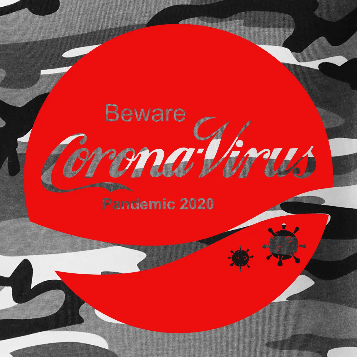 Corona virus pandemic logo