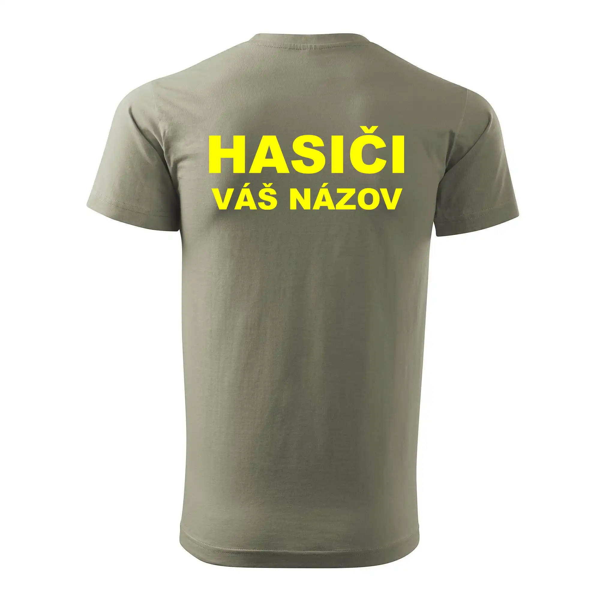 Hasiči - žltý nápis - váš názov zboru