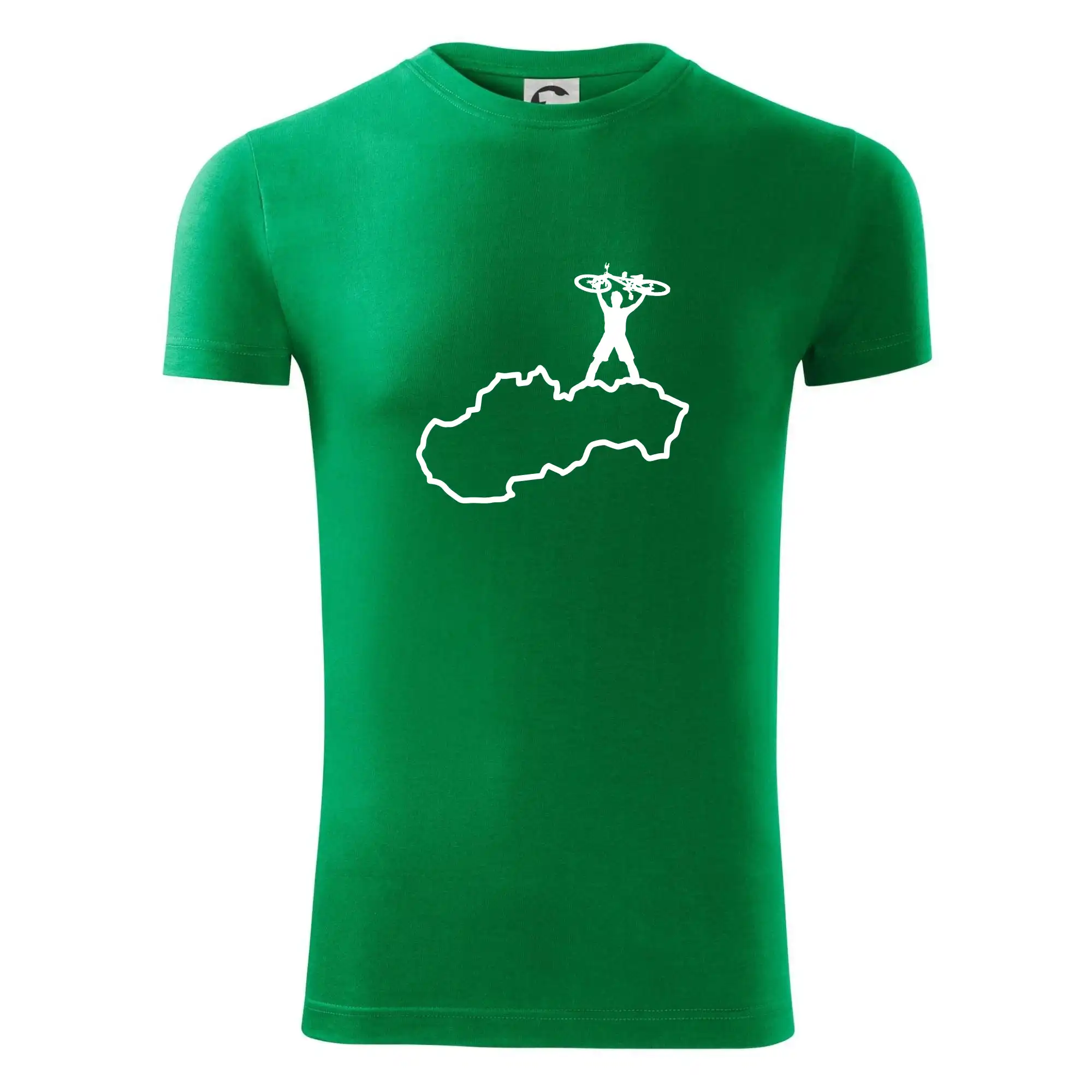 Mapa Slovenska - cyklista