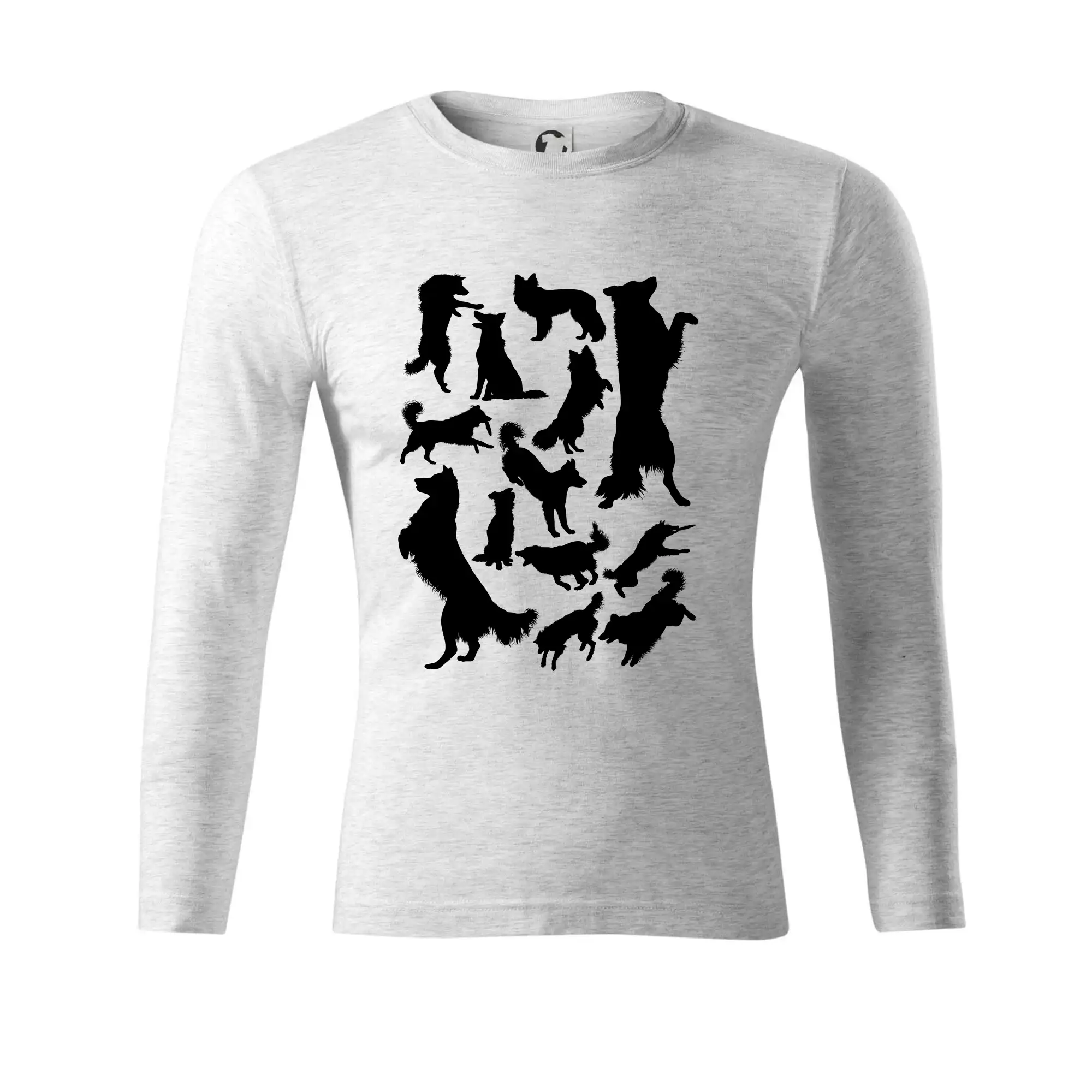 Border kolie siluety