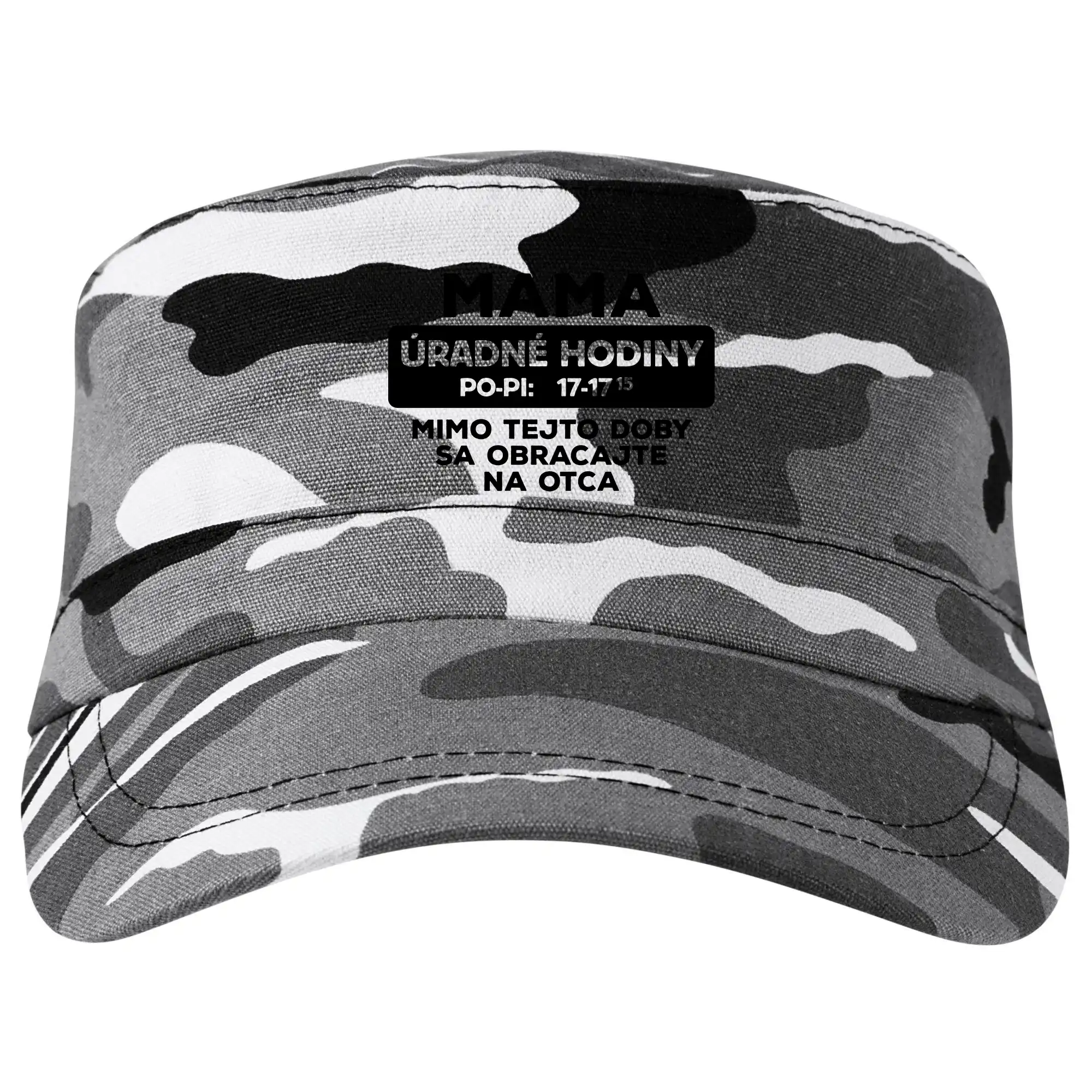 Tričká a mikiny pre mamičky - Mama úradné hodiny - Šiltovka CAMO