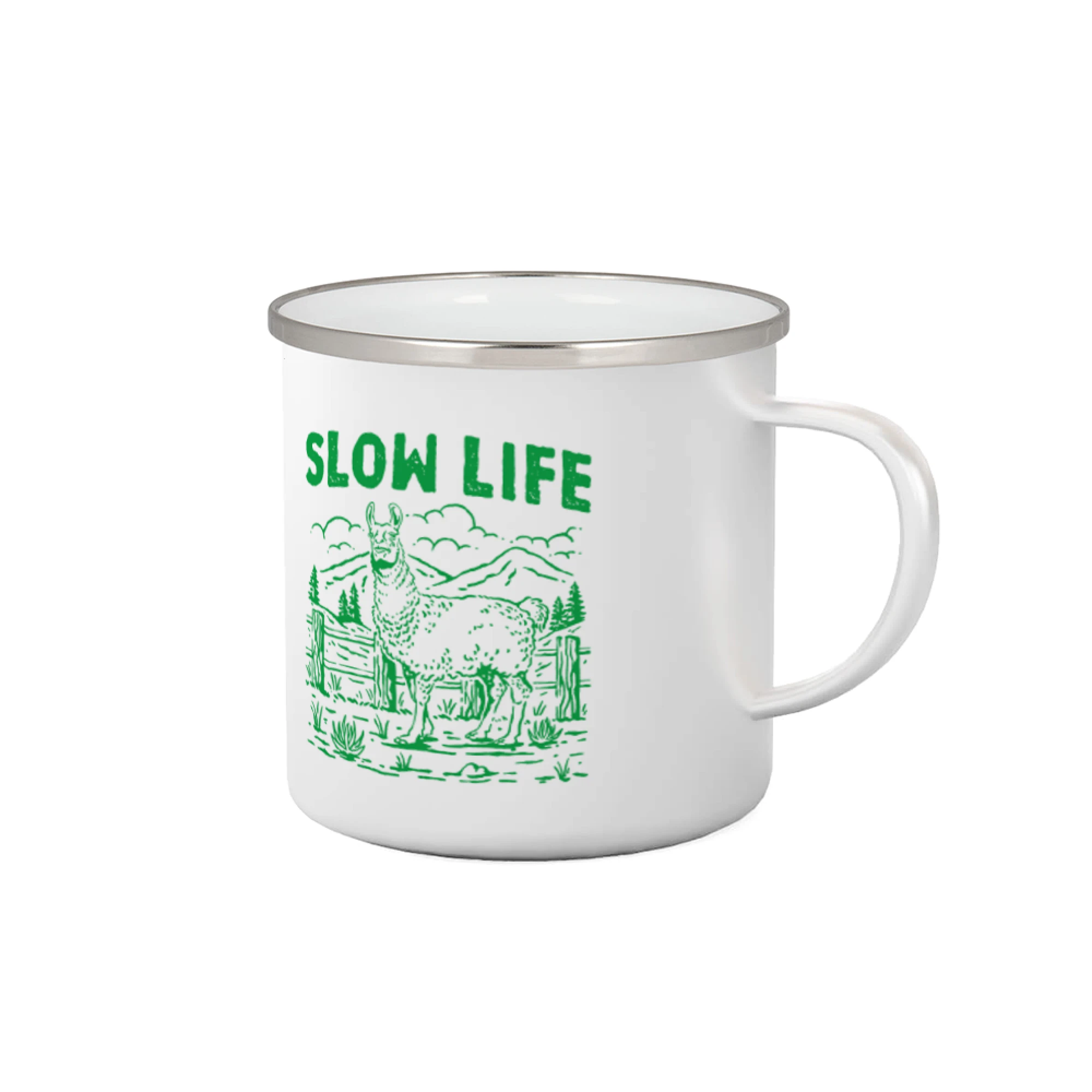Tričká so zvieratami - Slow Life Lama - Plecháčik