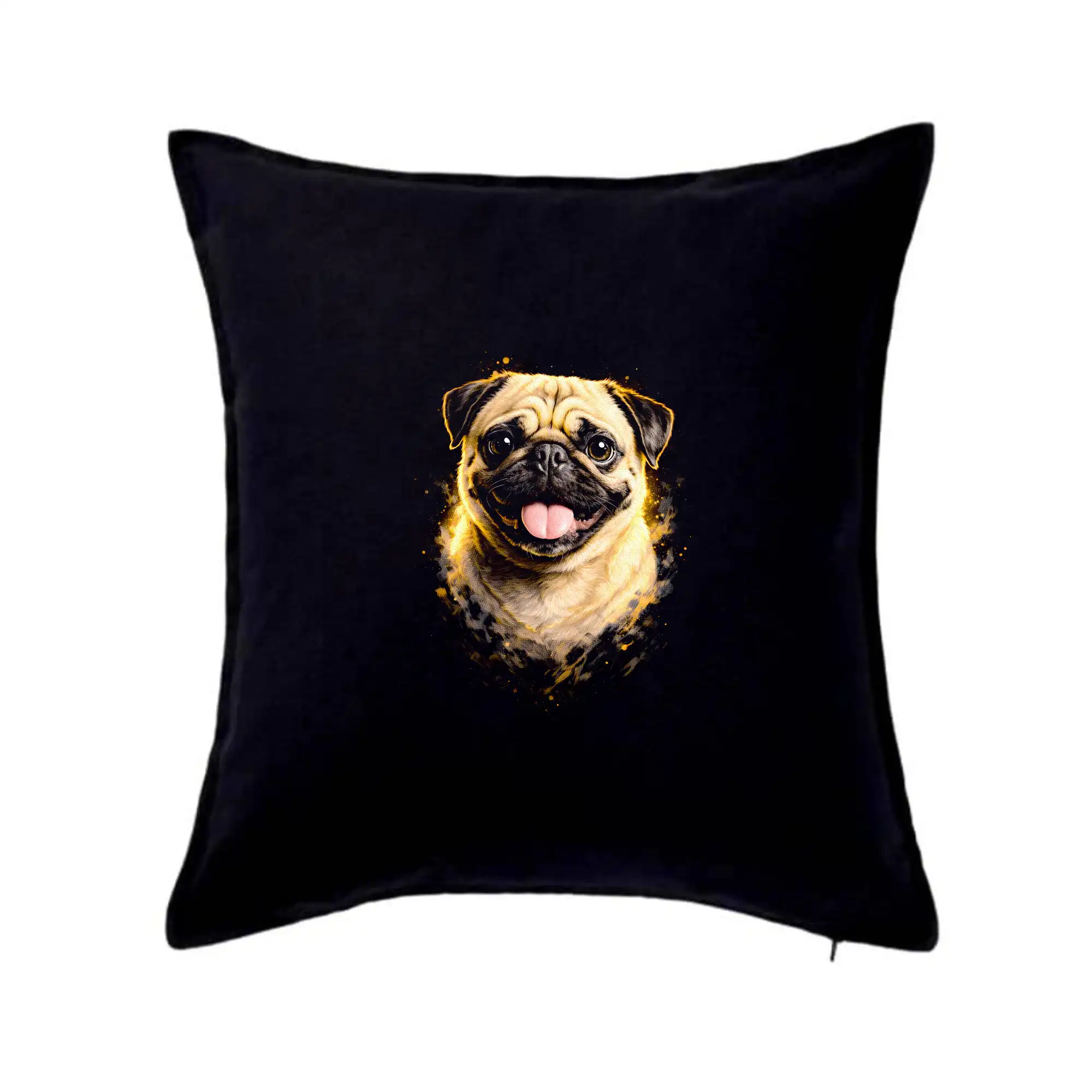 Mops na tričku - Obrázok poltón Mops - Vankúš 50x50