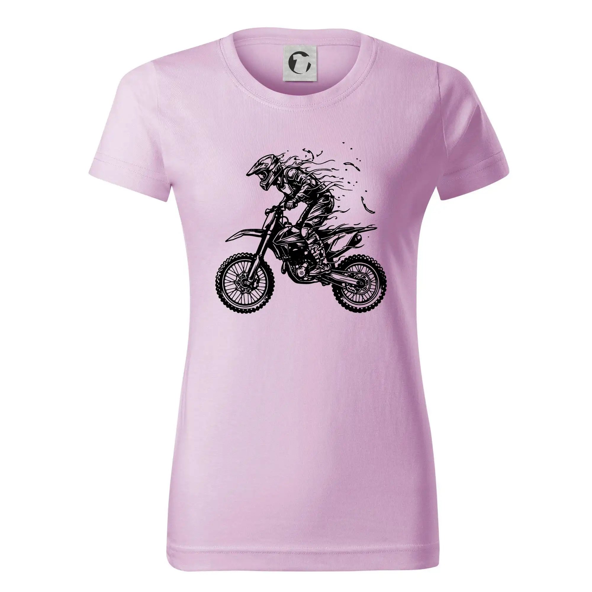 Motocross tričká - Cross - Enduro kostra - Dámske tričko basic - ľahko voľnejšie a dlhšie