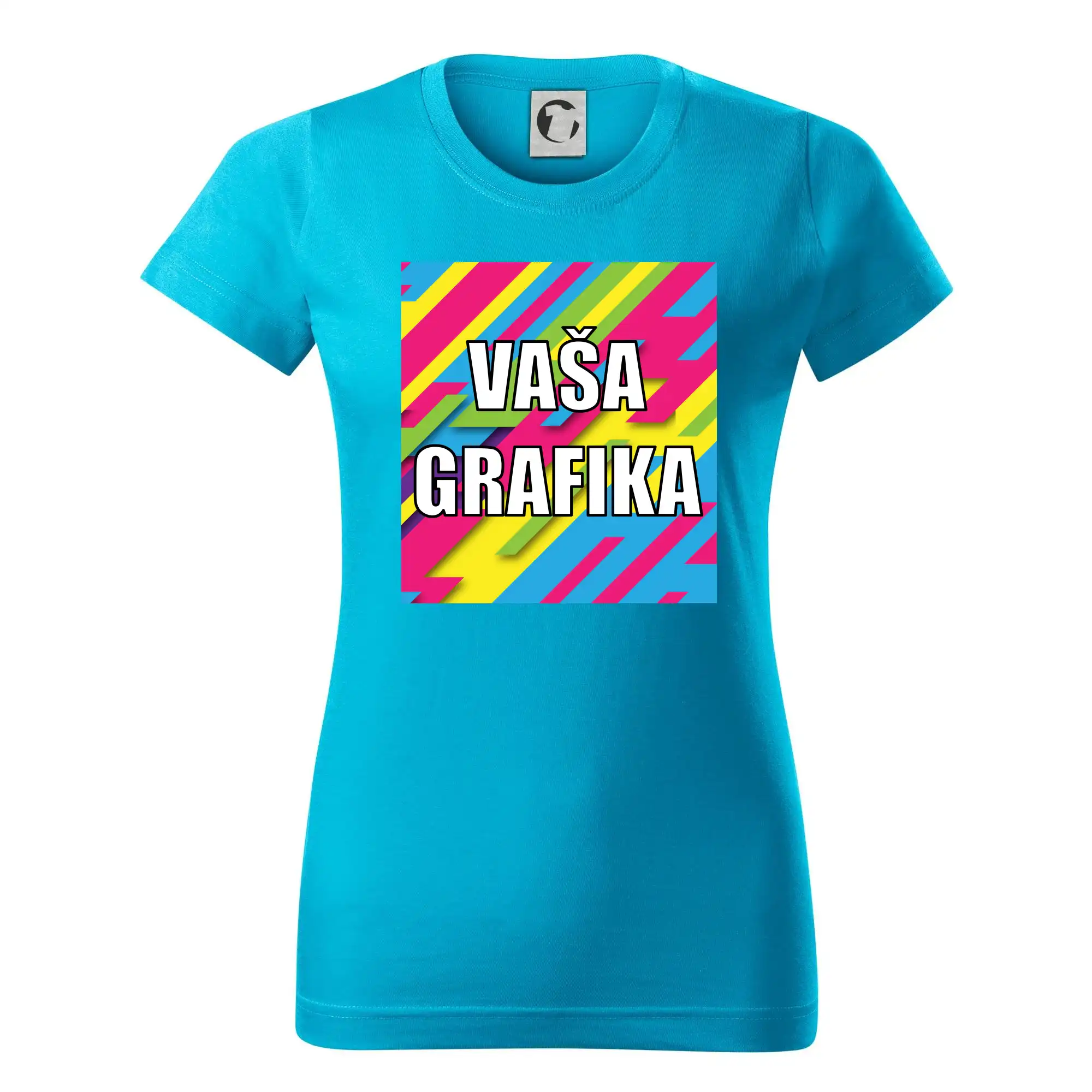 MyShirt tričká - Potlač s vašou grafikou - Dámske tričko basic - ľahko voľnejšie a dlhšie