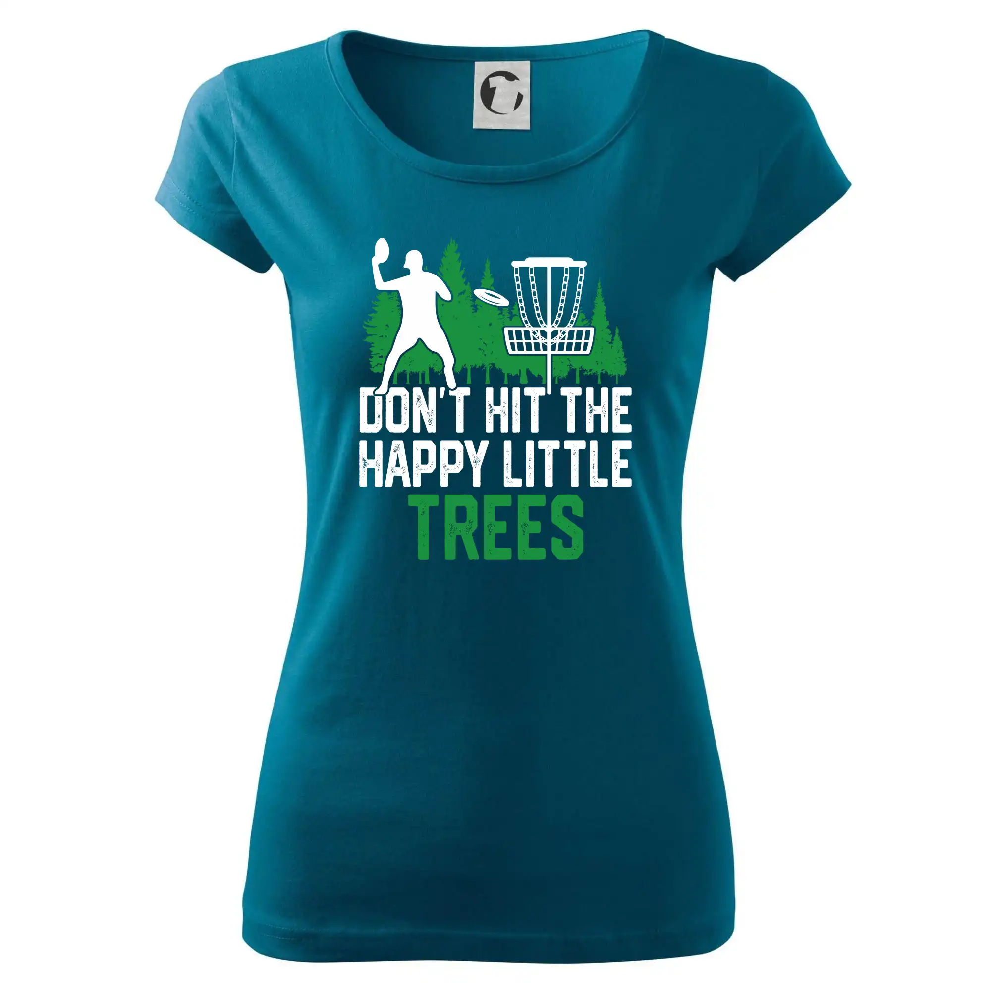 Disc golf happy little trees - Dámske tričko Pure