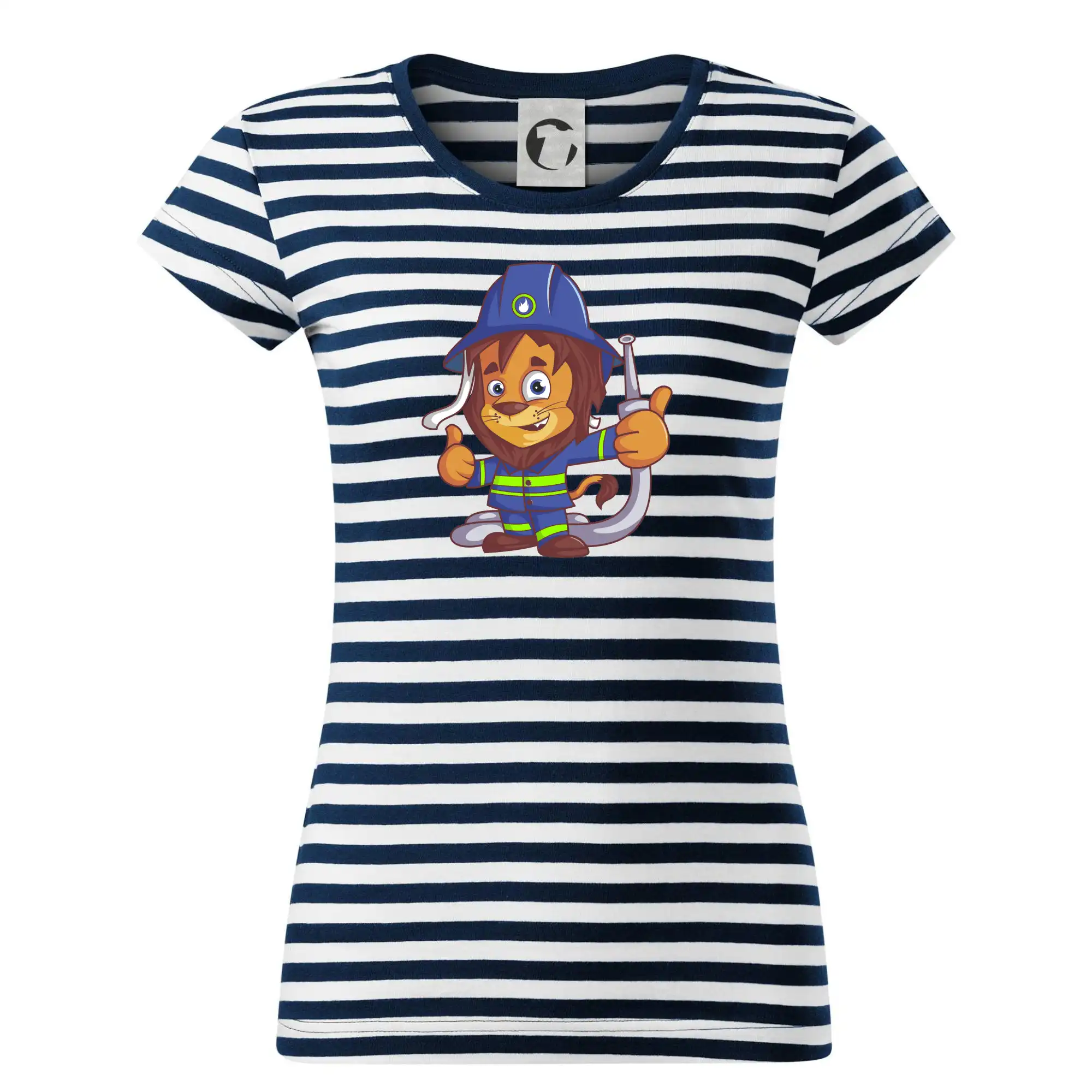 Originálne tričká pre hasičov - Hasič levíček - Tričko na vodu