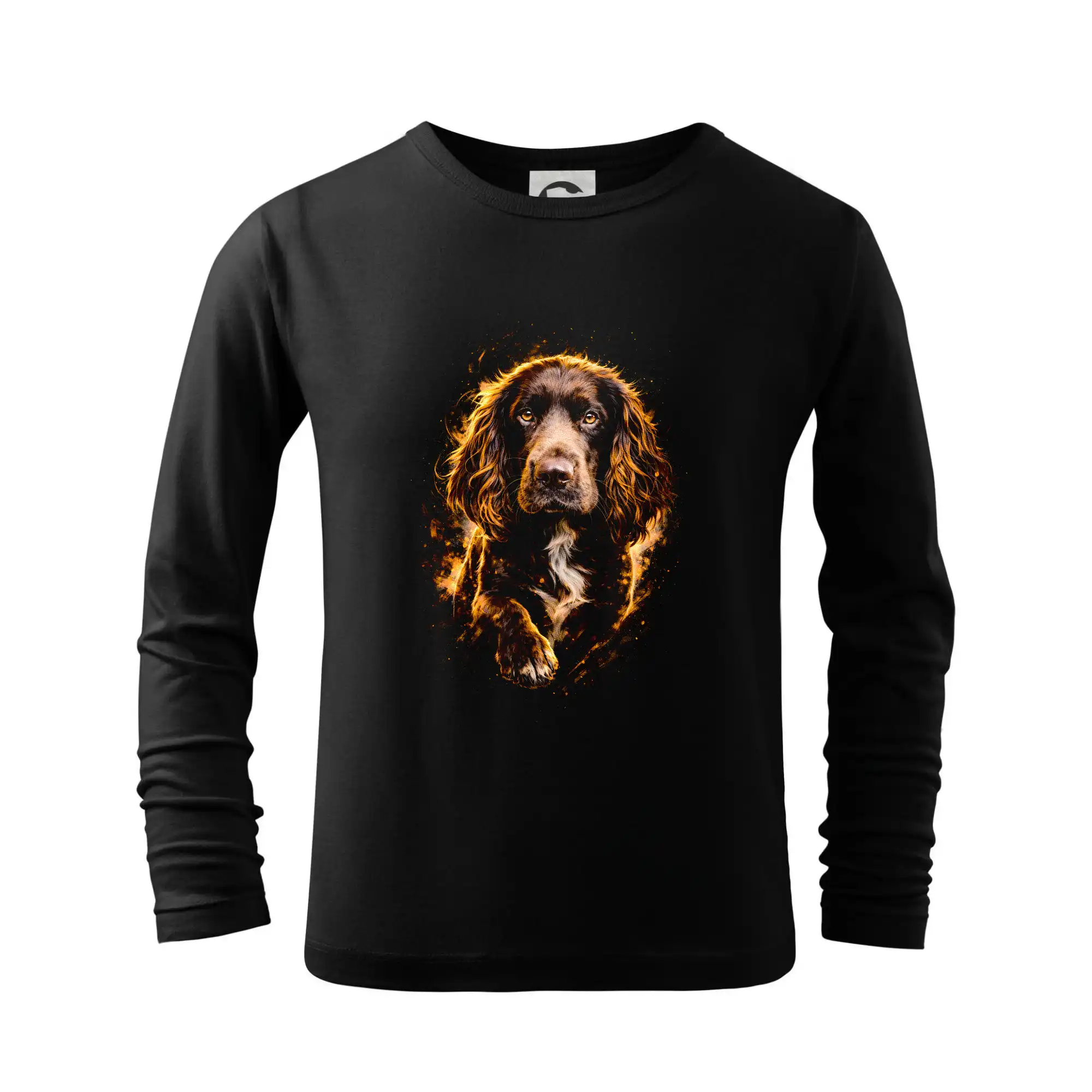 Ostatné psie plemená - Obrázok poltón Anglický kokeršpaniel labka - Tričko detské Long Sleeve