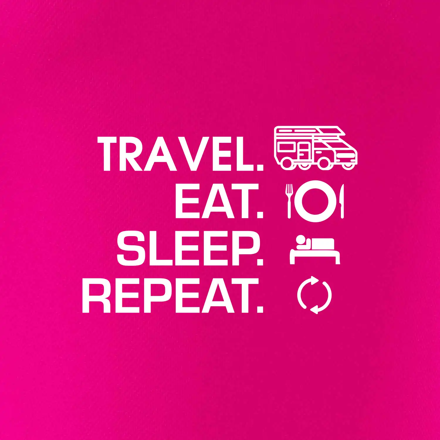Eat sleep travel - alkovna