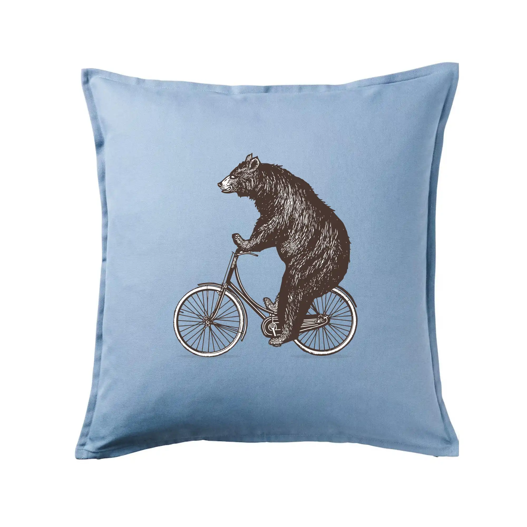 Tričko ako darček pre cyklistu - Medveď na bicykli - Vankúš 50x50
