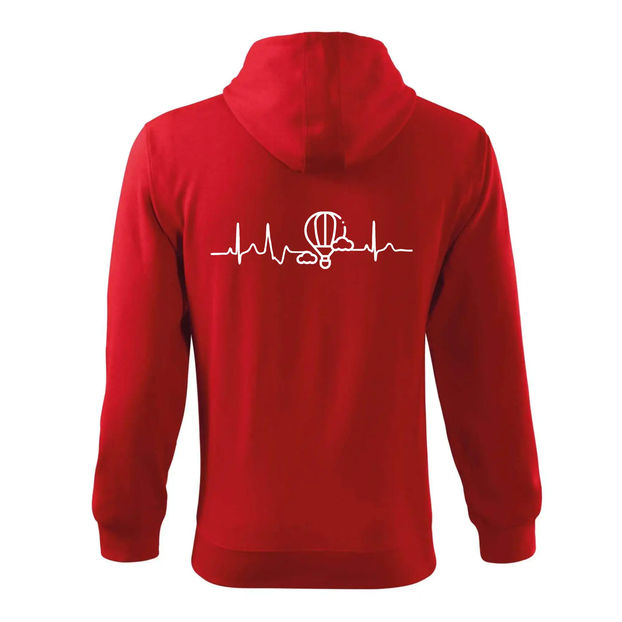 Ostatné športy - EKG lietanie balónom - Mikina s kapucňou na zips trendy zipper