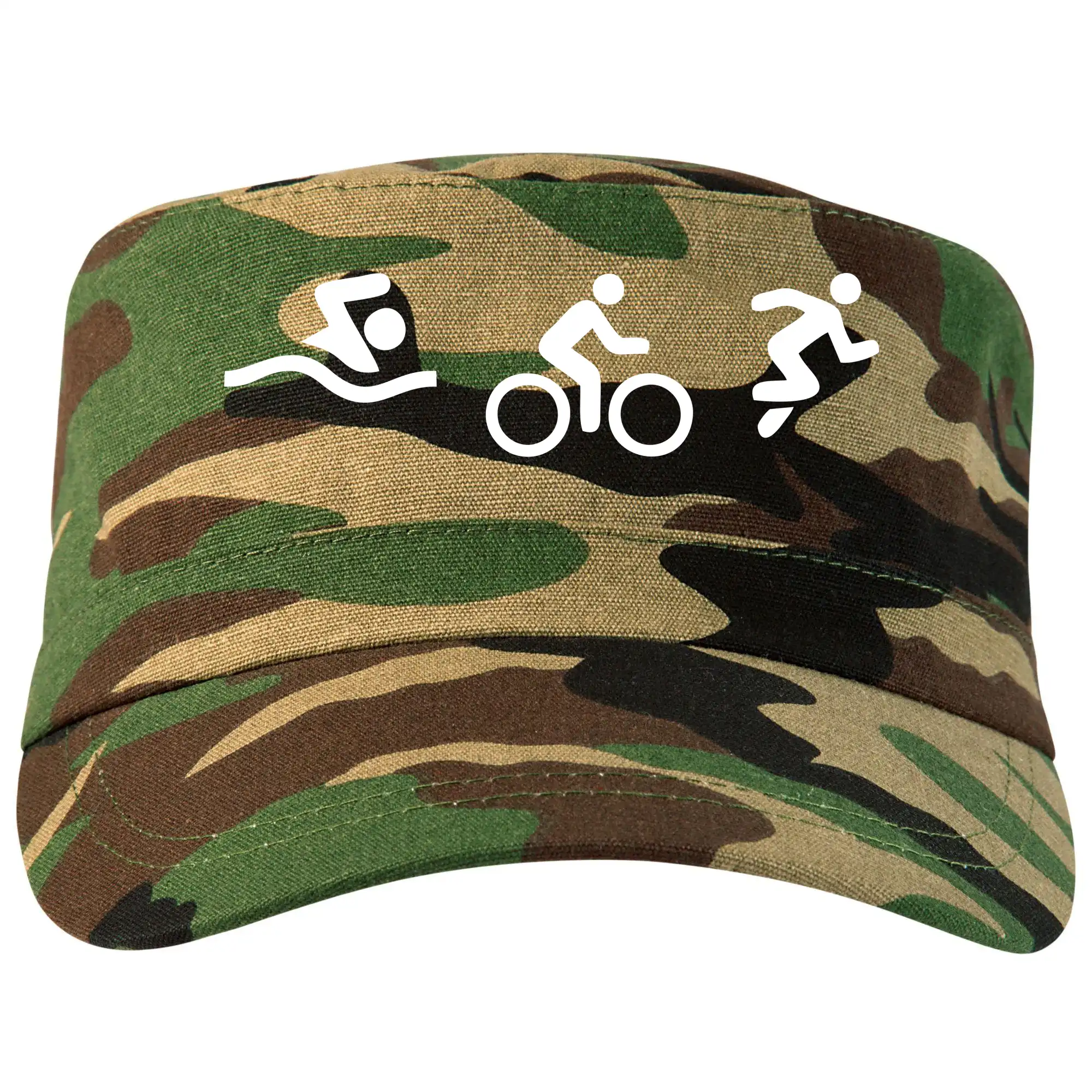 Tričko ako darček pre cyklistu - Triathlon postavy - Šiltovka CAMO