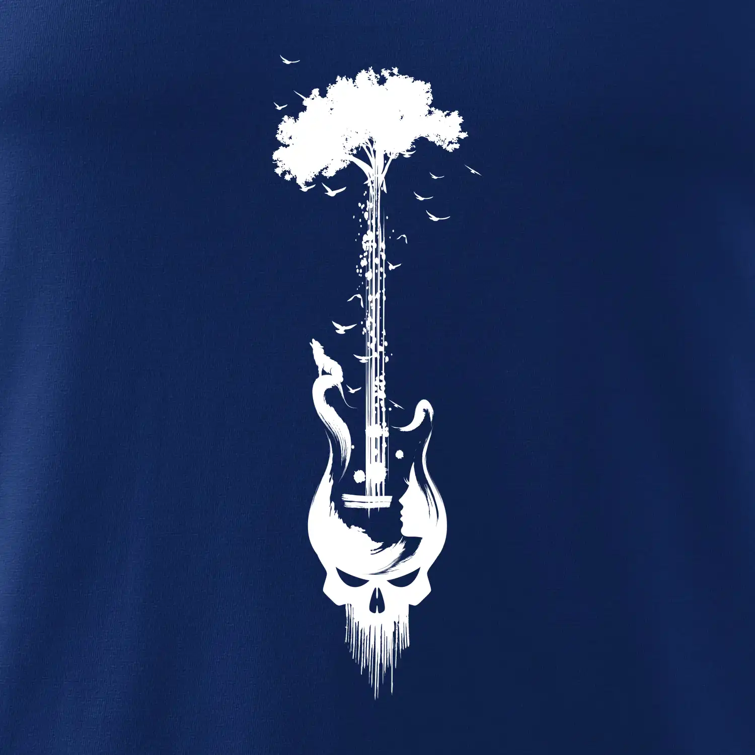 Kytara strom a lebka