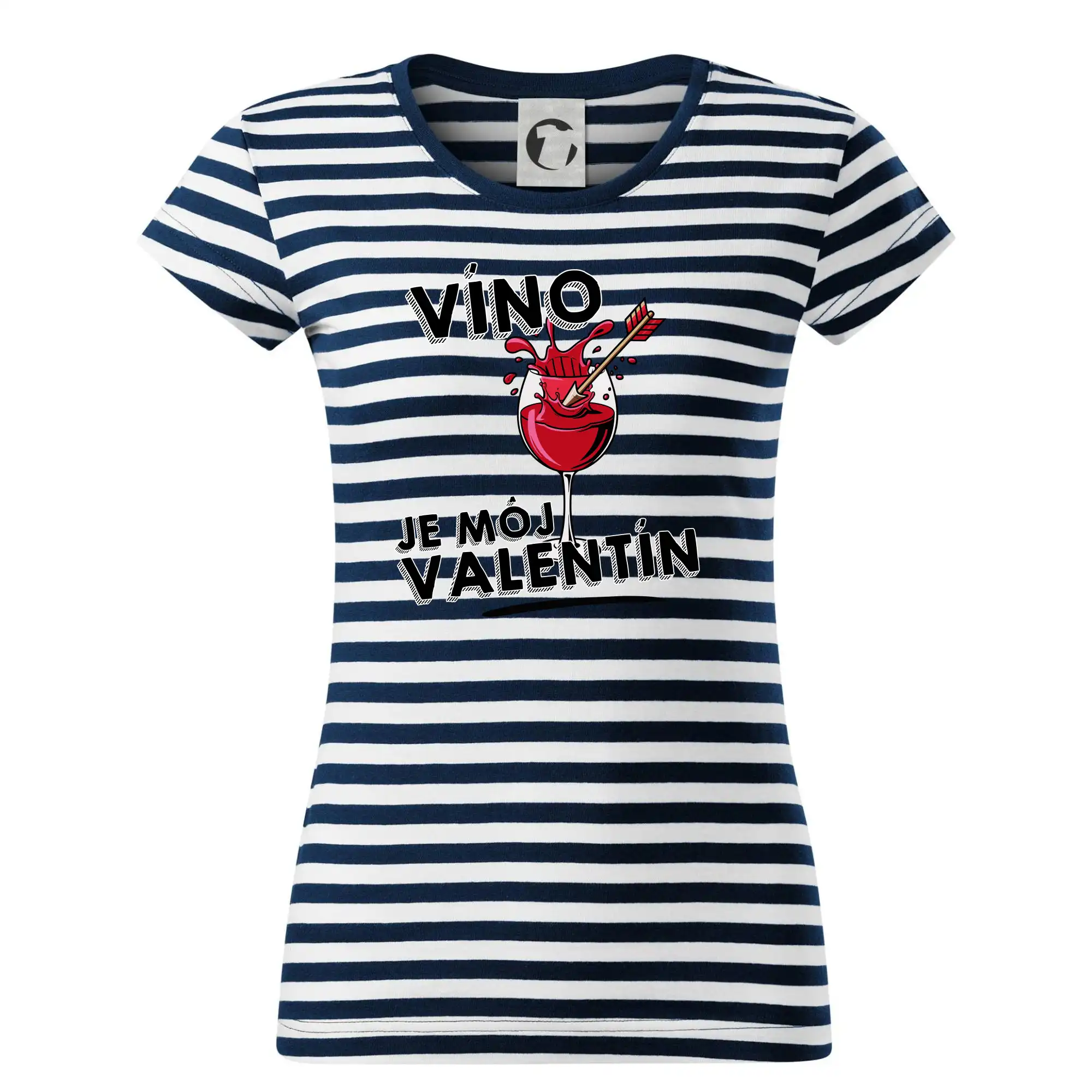 Tričká pre zamilovaných - Víno je môj valentín - Tričko na vodu