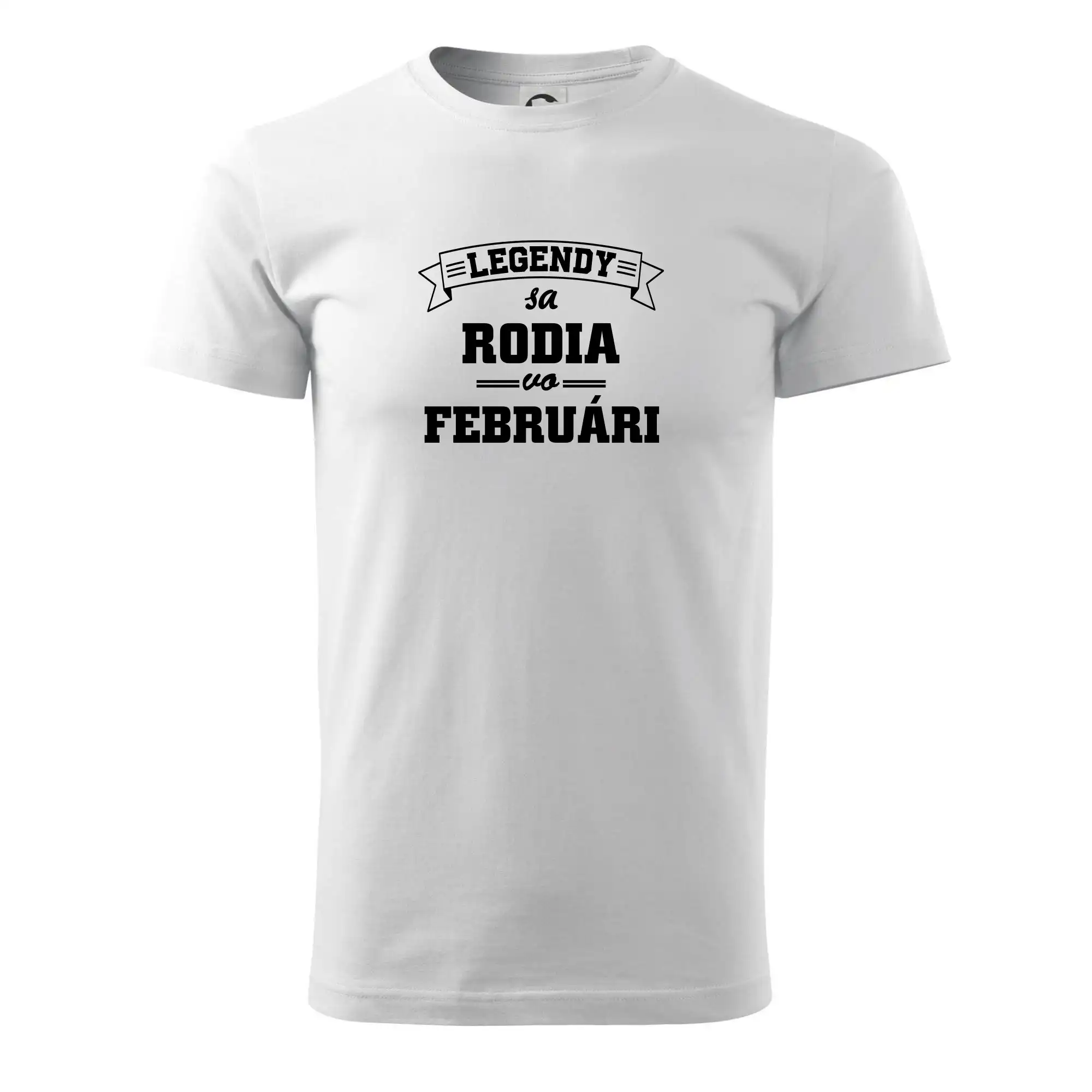 Tričká pre narodené vo februári - Legendy sa rodia vo februári - Pánske tričko nižšej gramáže