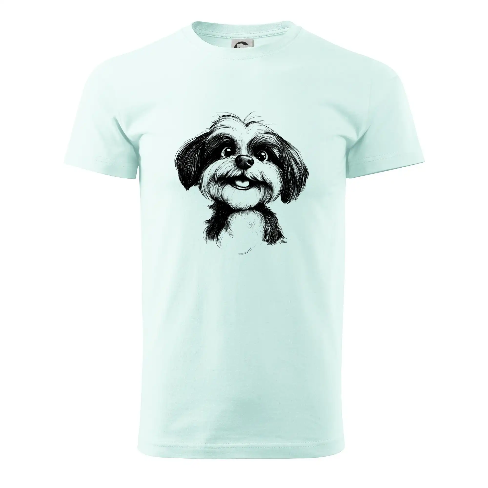 Lhasa Apso karikatura hlava