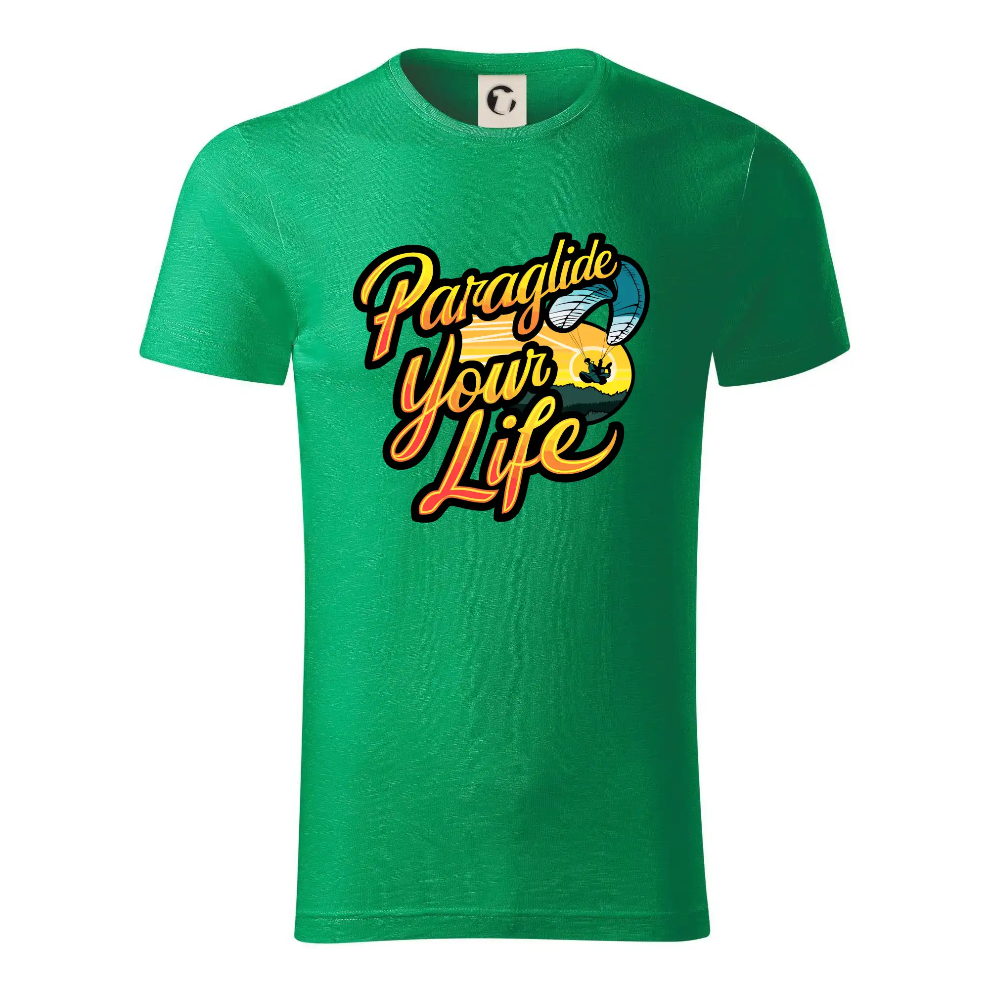 Tričká s motívom paraglidingu - Paraglide your life - Tričko z organickej bavlny