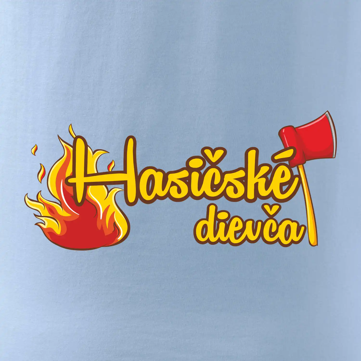 Hasičské dievča - oheň a sekera