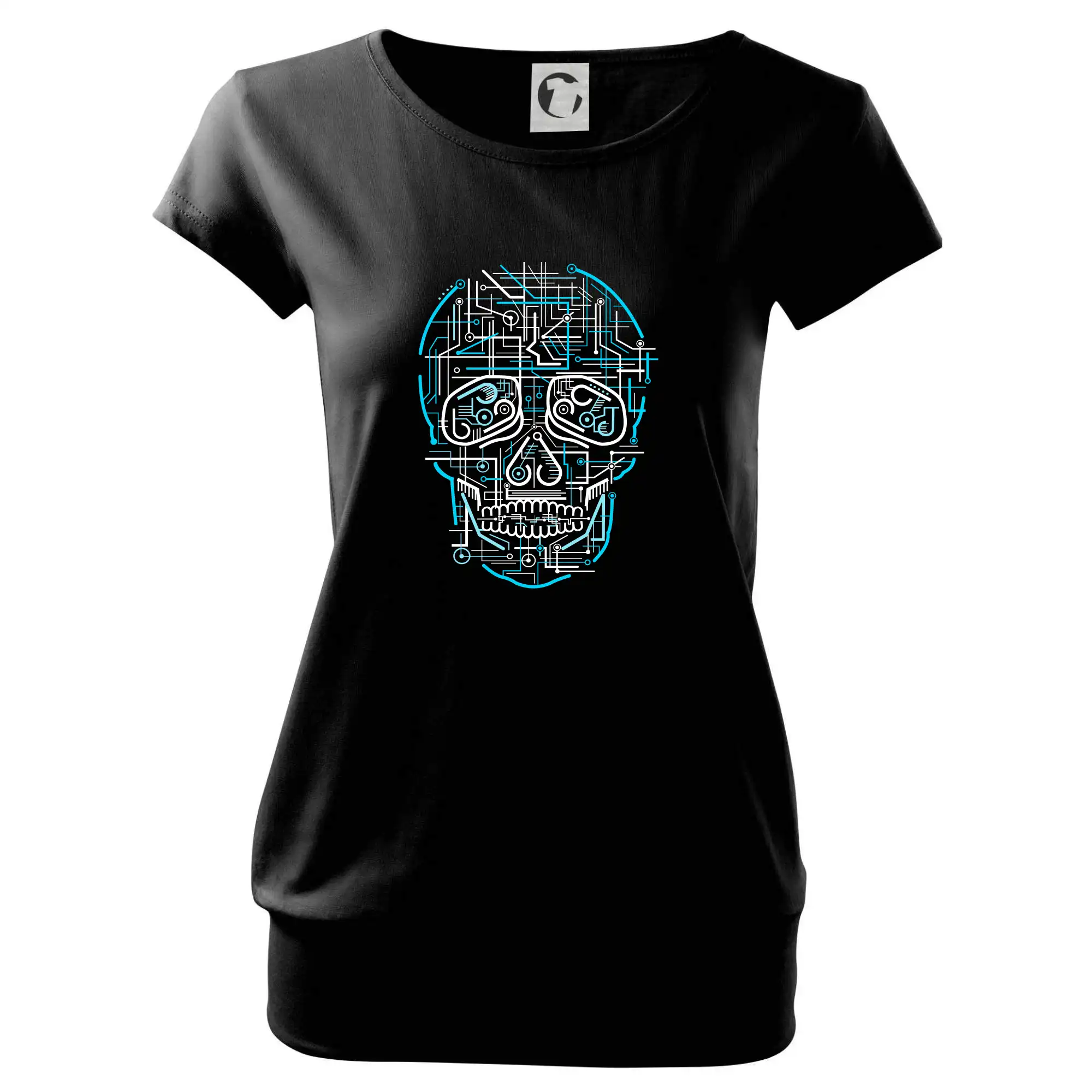 Grafické tričká - Electric Skull - Voľné tričko city