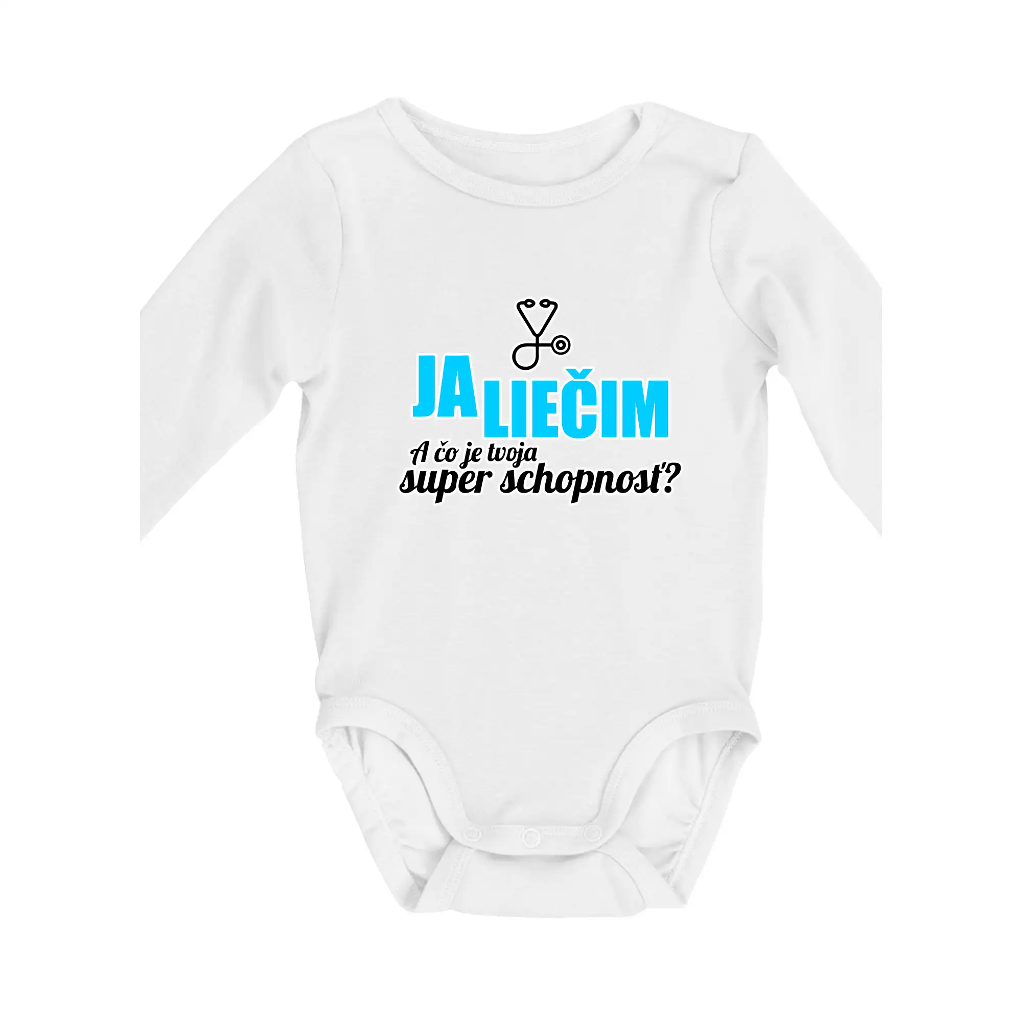 Já liečim - tvoja super schopnosť - rovný - Body dojčenské s dlhým rukávom