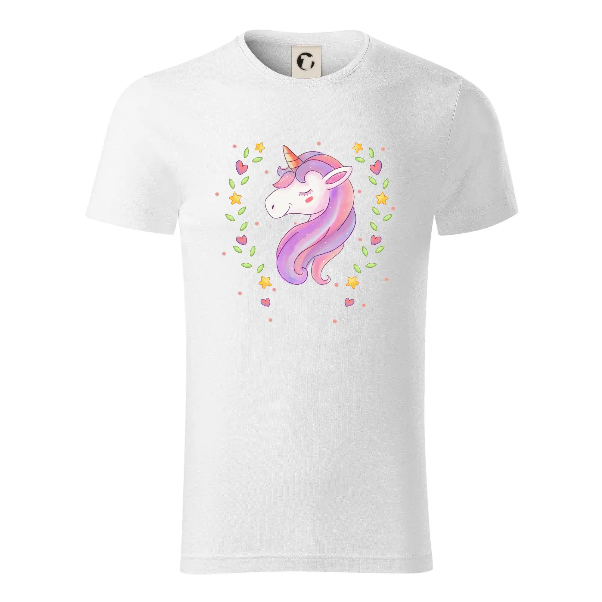 Tričká s jednorožcom - Jednorožec zaľúbený - Tričko z organickej bavlny