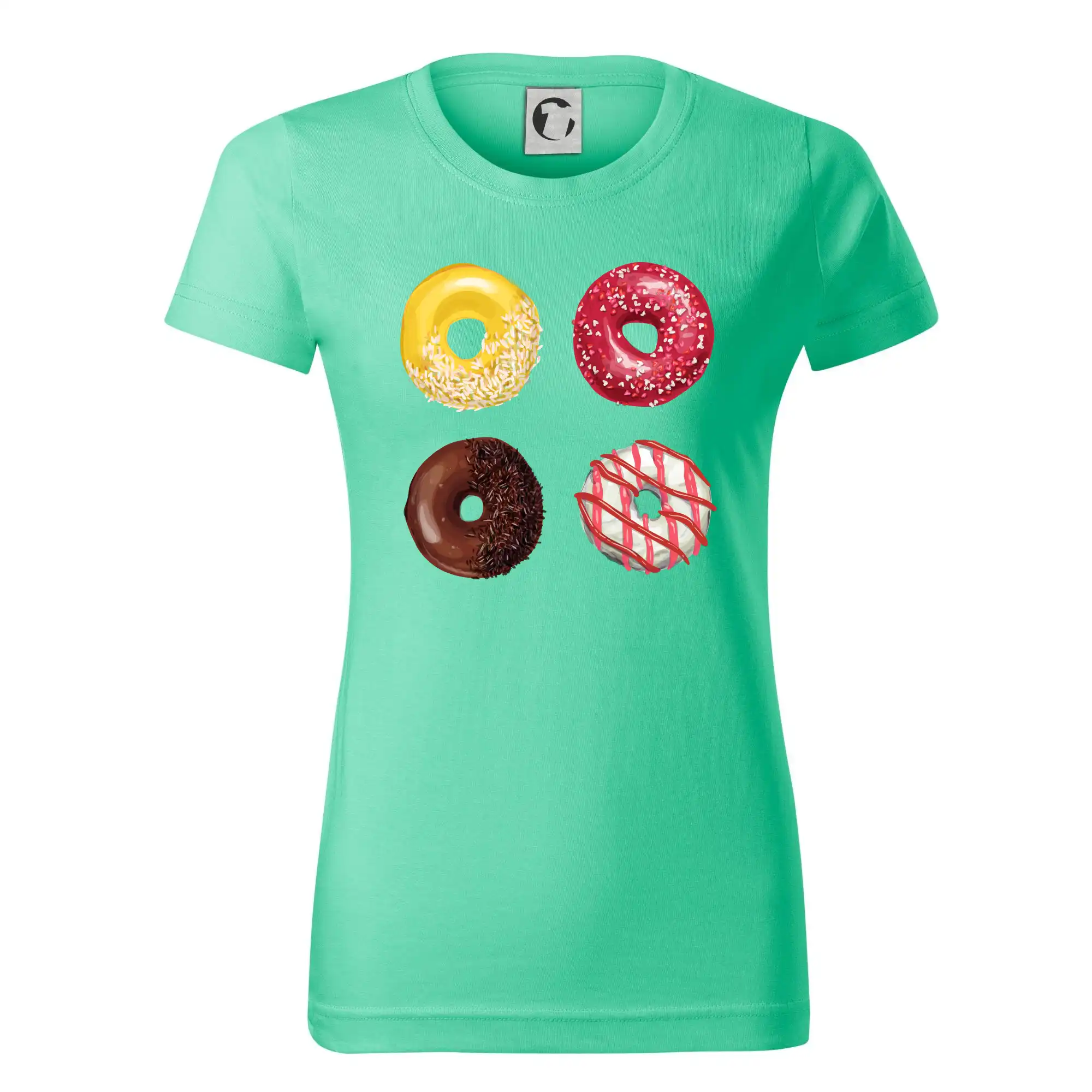 4 donuty - Dámske tričko basic - ľahko voľnejšie a dlhšie