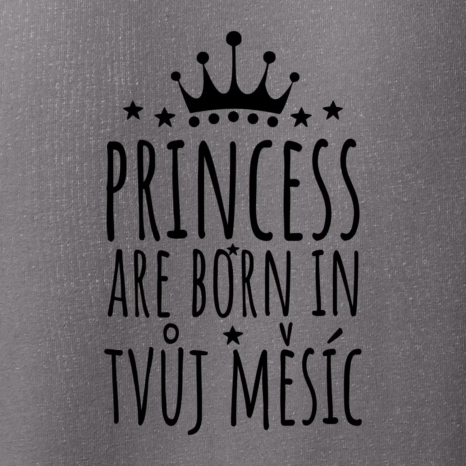 Princesses are born in (vlastní nápis měsíc narození)