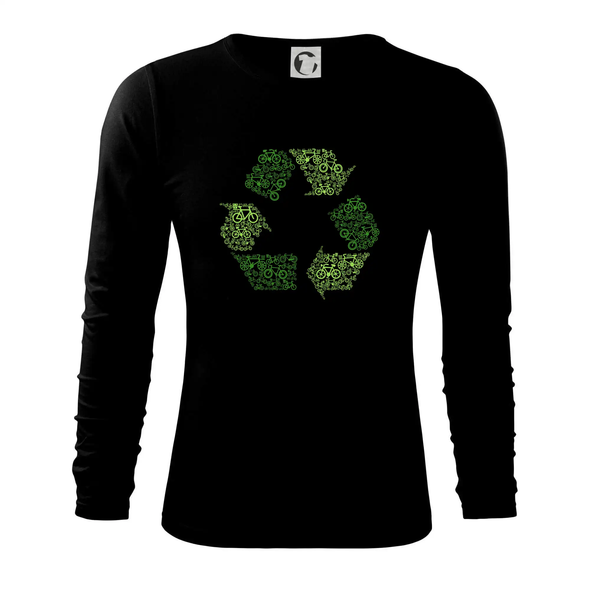 Životný štýl - Recycling symbol icons - Tričko s dlhým rukávom FIT-T long sleeve
