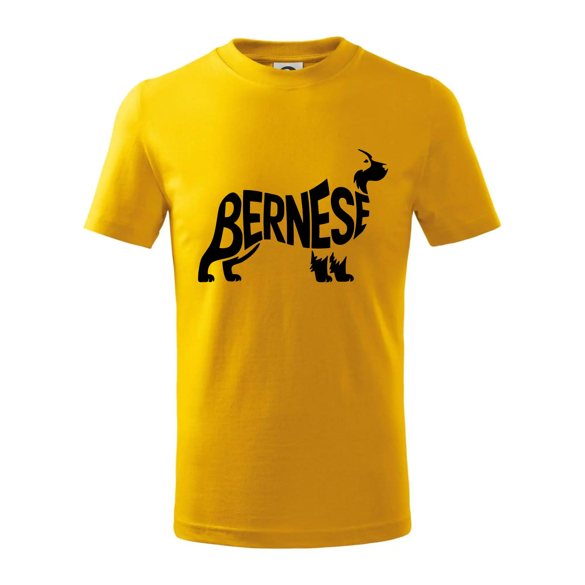 Bernese Mountain Dog nápis v těle