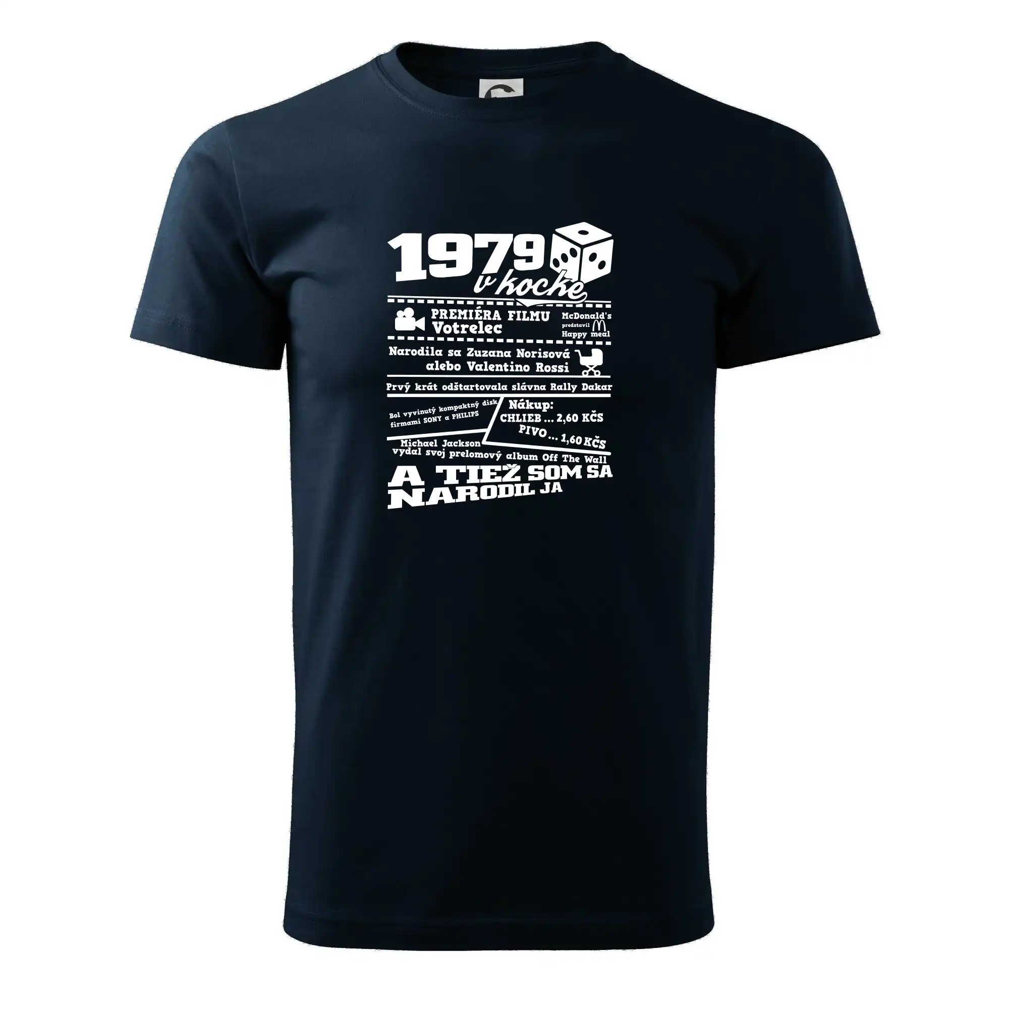1979 v kocke - Klasické pánske tričko vyššej gramáže