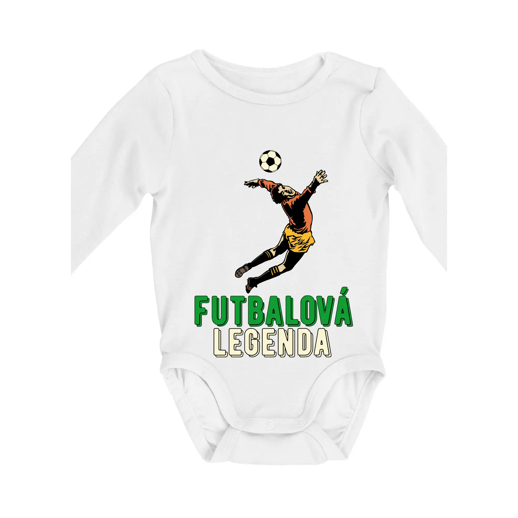 Tričká pre futbalistov - Futbalová legenda brankár - Body dojčenské s dlhým rukávom
