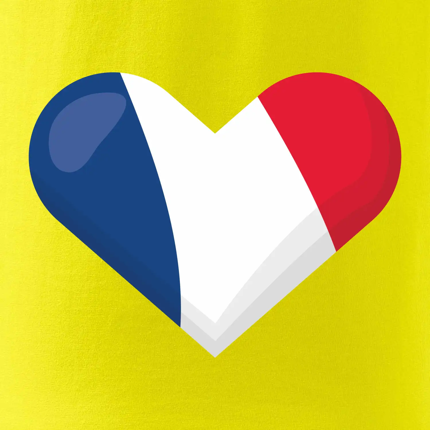 Francouzská vlajka srdce