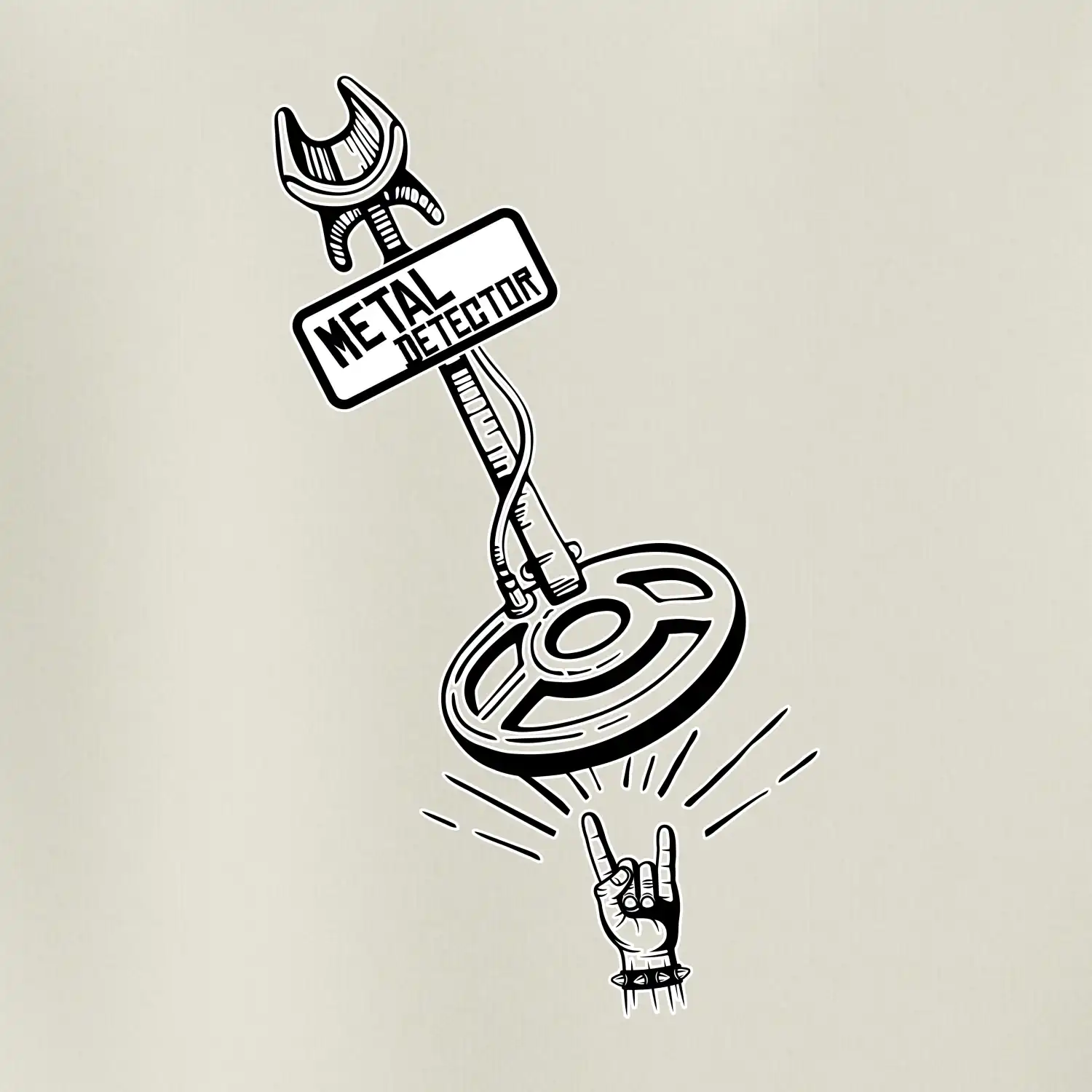 Metal detector rock