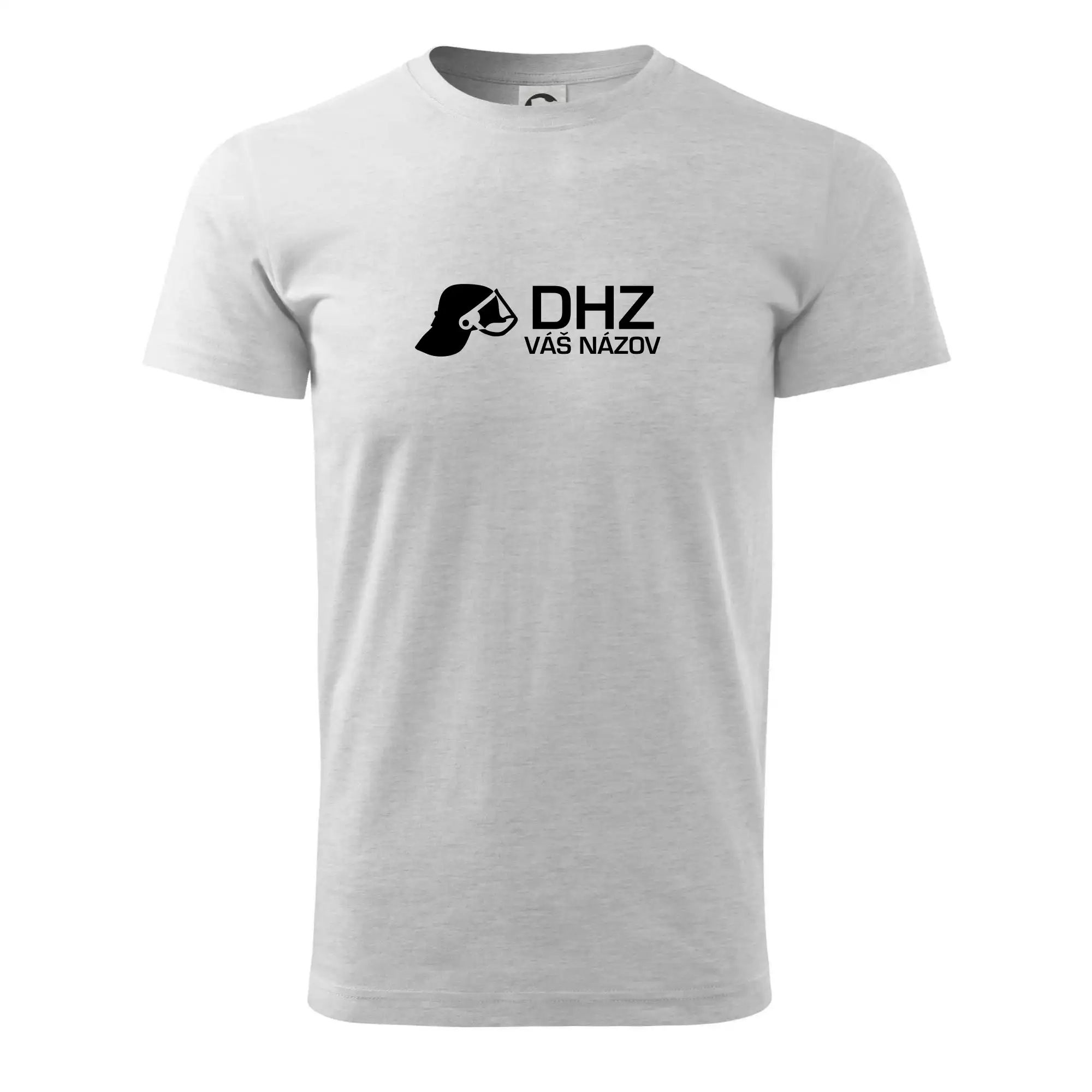 Originálne tričká pre hasičov - DHZ Helma - vlastný nápis - Tričko extra veľké  (5-8XL)