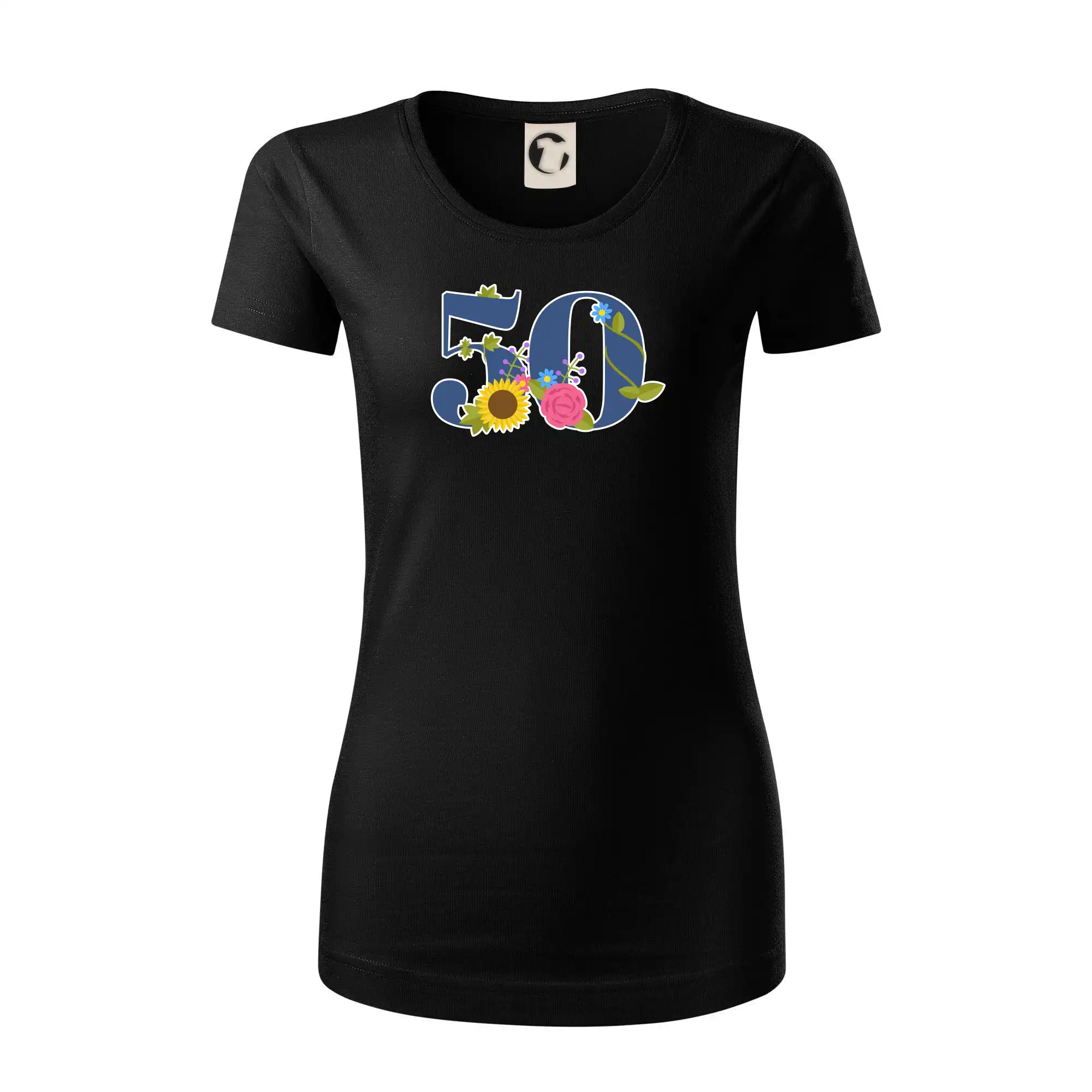 Květinové číslo kreslené - 50