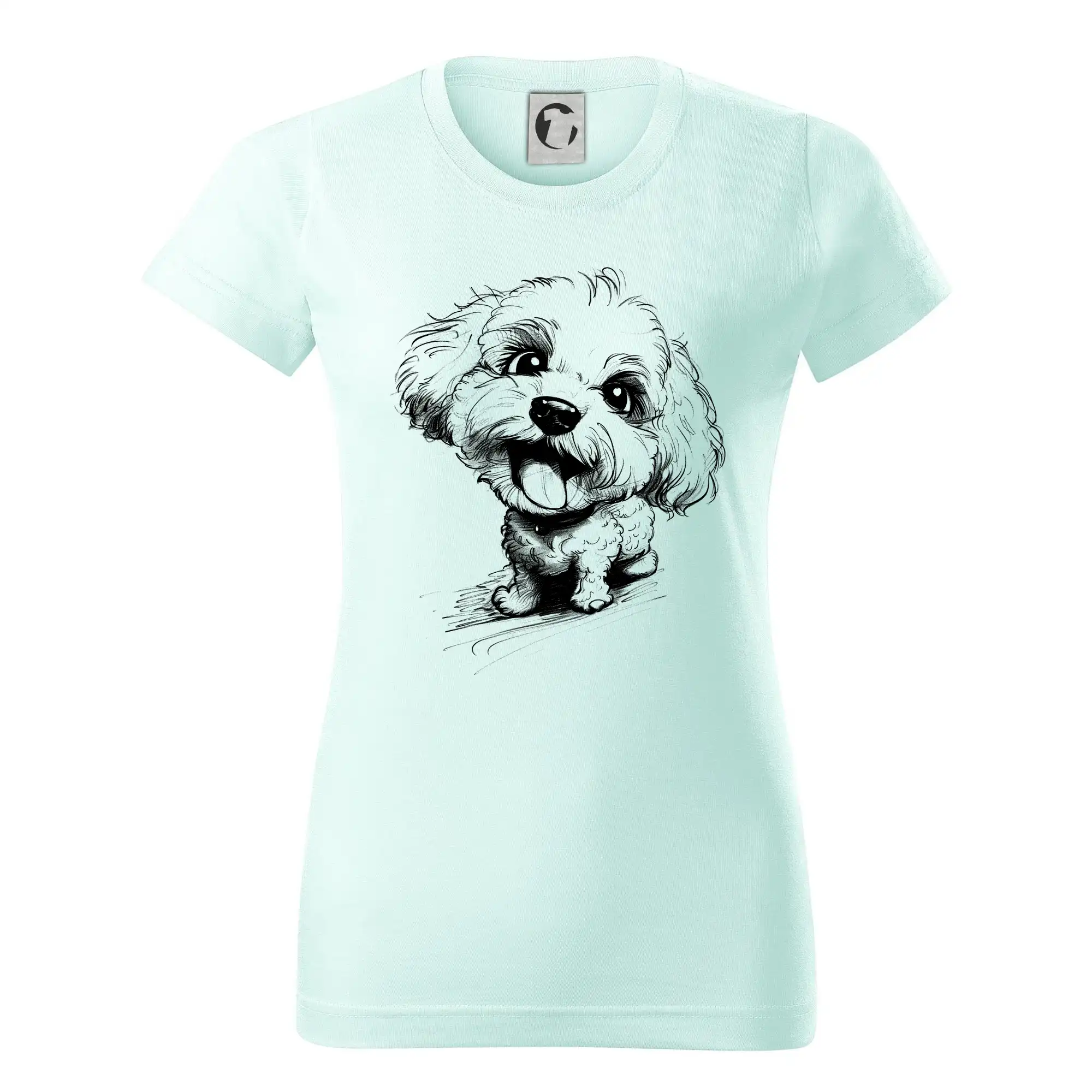 Černobílá karikatura Bišonek