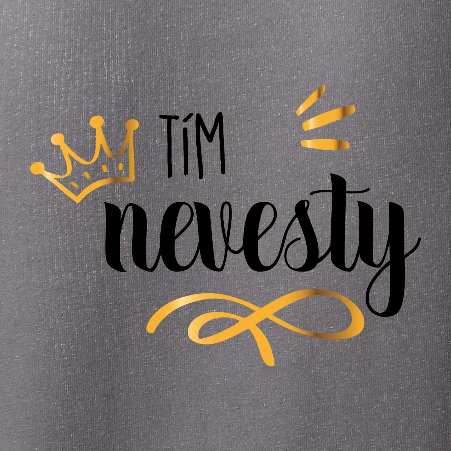 Tím nevesty princezná - zlatá potlač SK