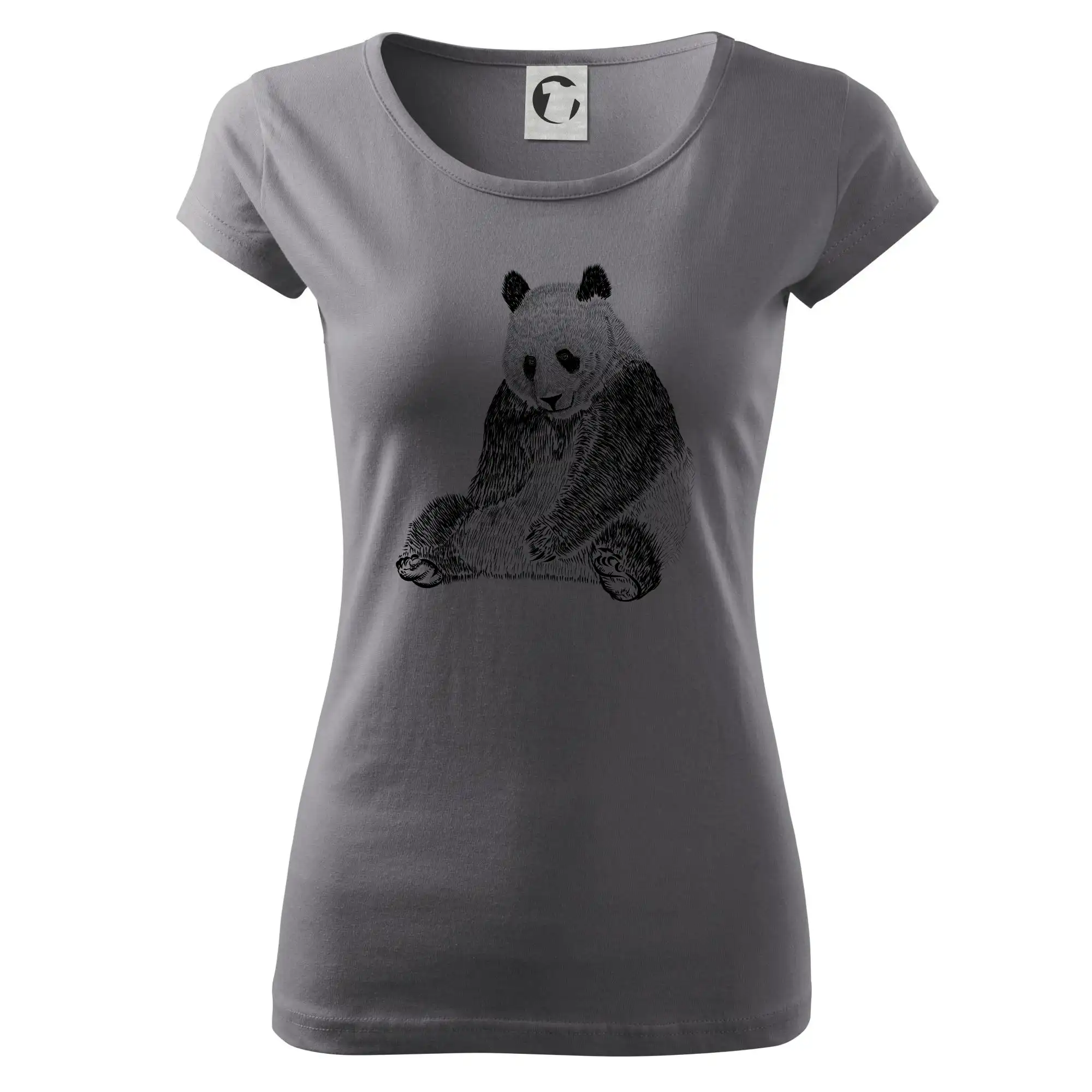 Tričká so zvieratami - Smutná panda - Dámske tričko Pure