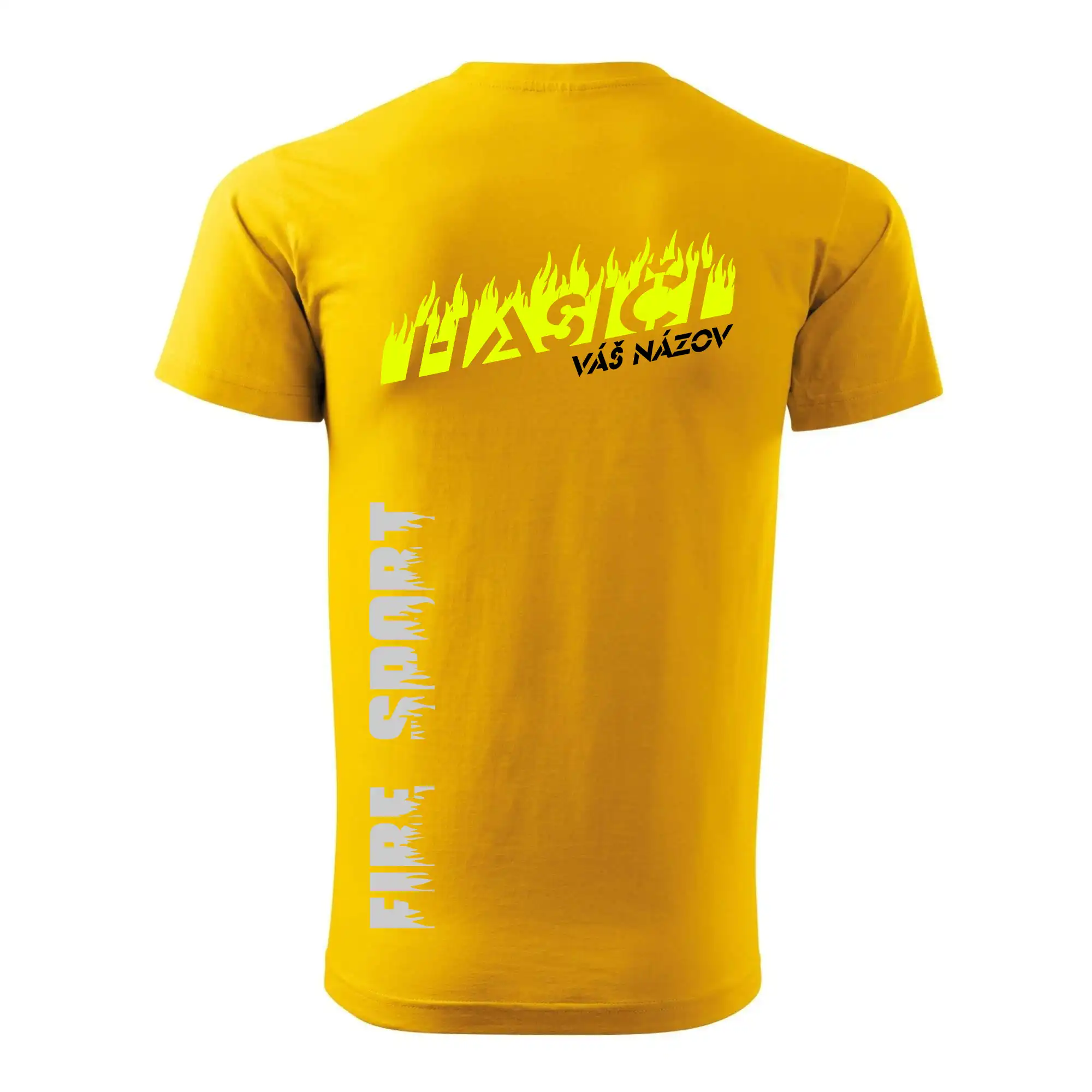 Hasiči - oheň - Váš názov - Prsník + chrbát