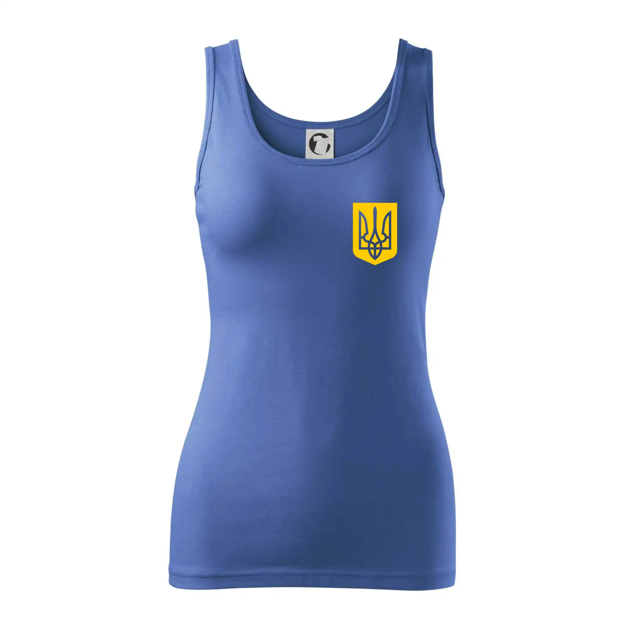 Tričká s vlajkou ukrajiny - Ukrajina - Dres modrý - Dámske tielko