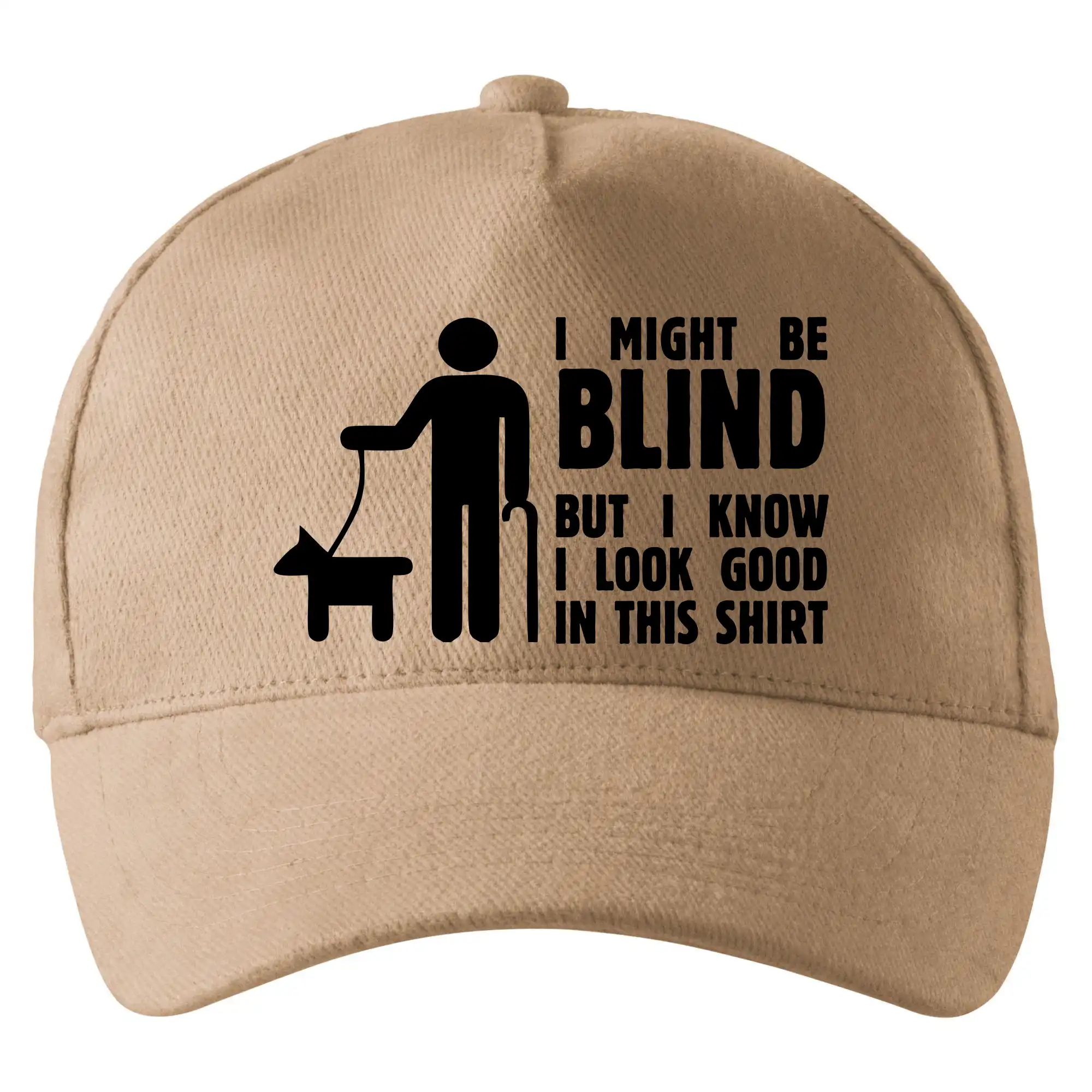 I might be blind - Šiltovka so zahnutým šiltom a mosaznou sponou