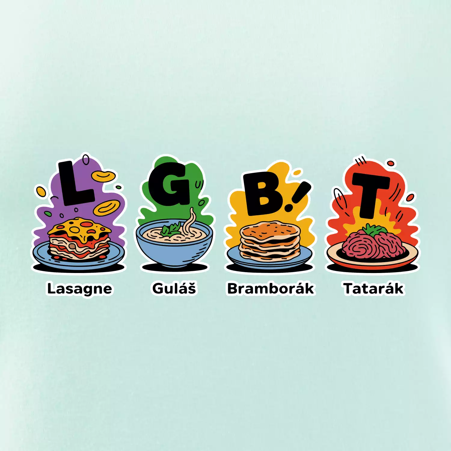 LGBT - Lasagne, Guláš, Bramborák, Tatarák