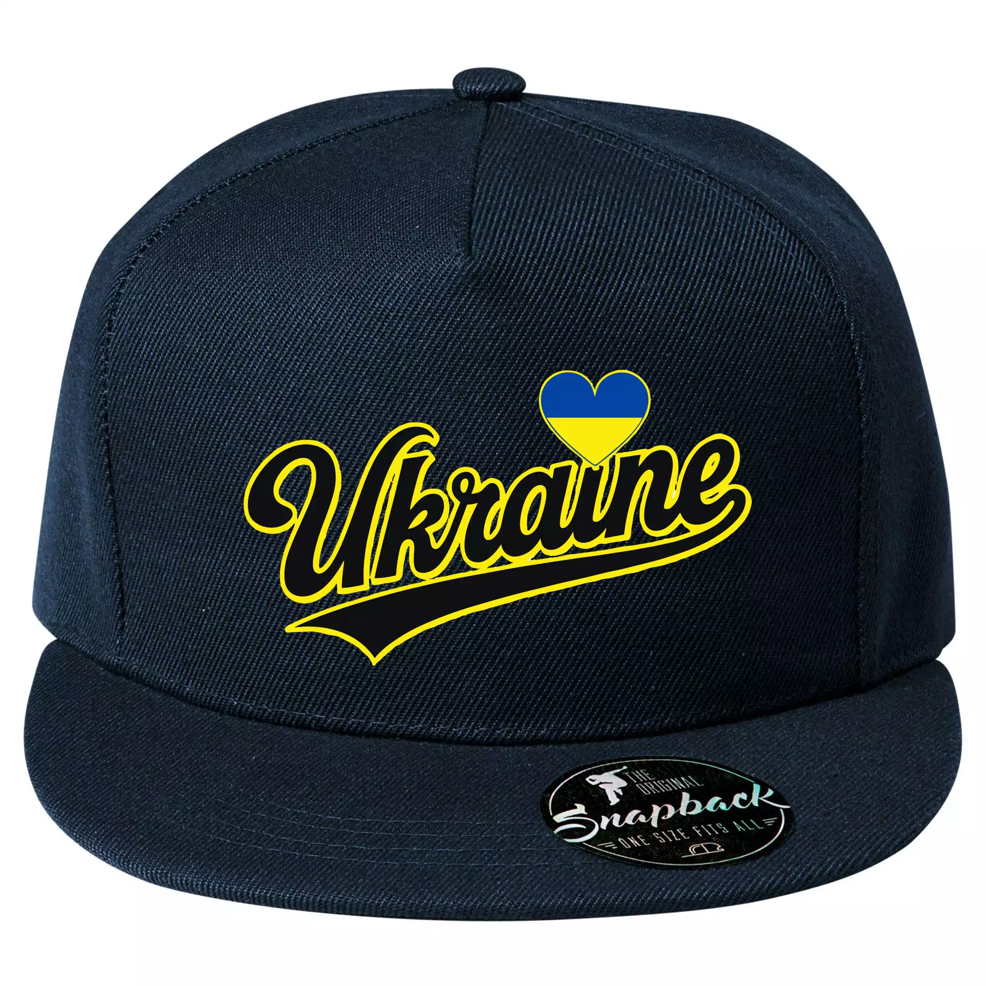 Ukraine - nápis černý