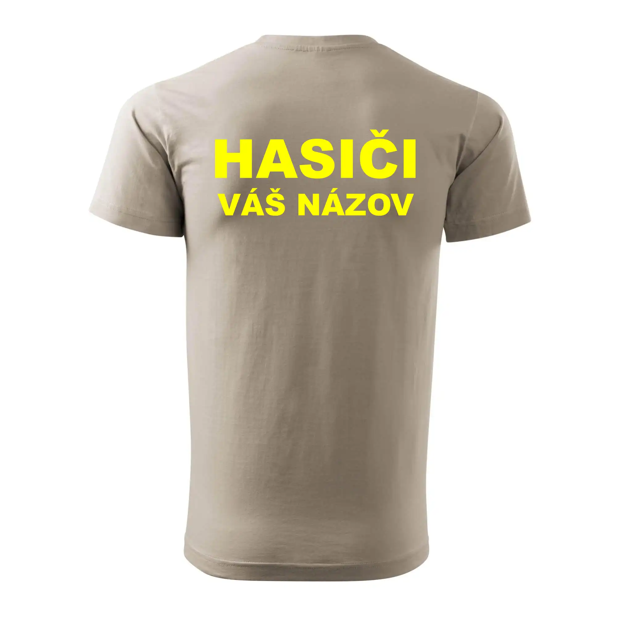 Hasiči - žltý nápis - váš názov zboru