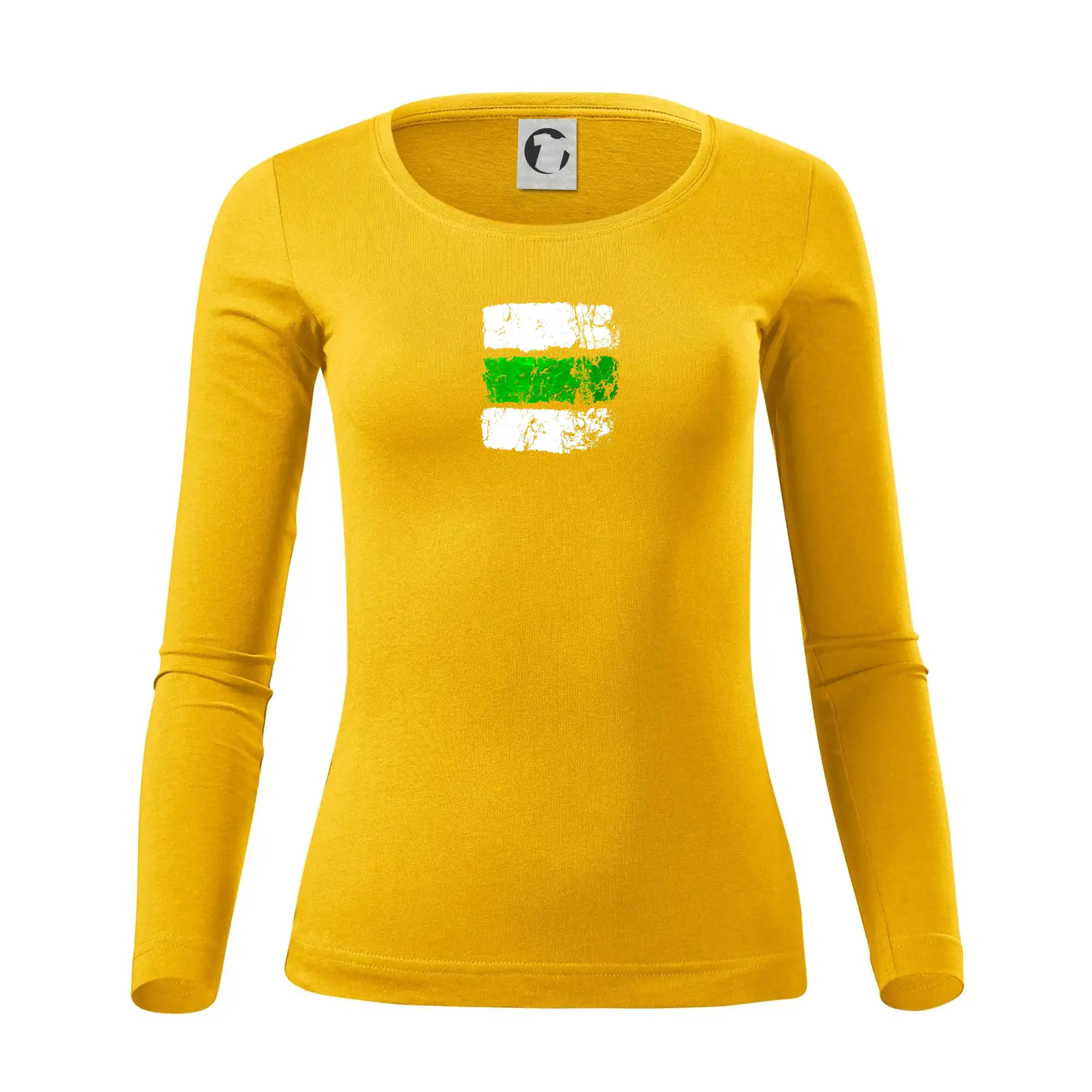 Trička pre cestovateľov - Turistická značka - zelená - Dámske tričko FIT-T LS - zužené