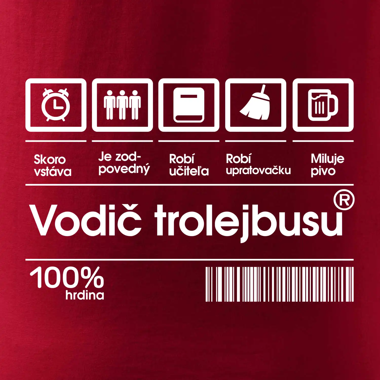 Čiarový kód - Vodič trolejbusu